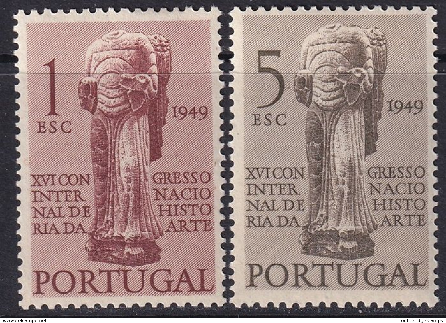 Portugal 1949 Sc 711-2 Mundifil 713-4 Set MLH* - Nuevos