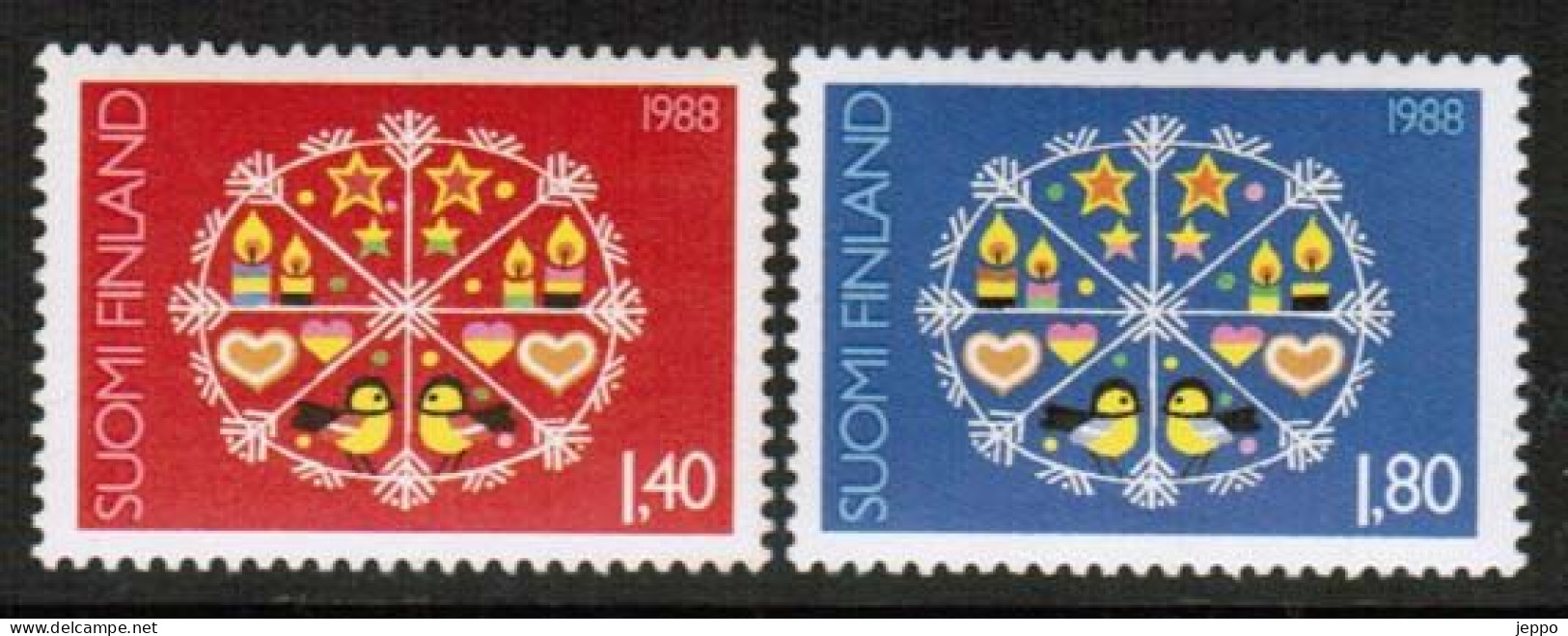 1988 Finland, Christmas ** - Unused Stamps