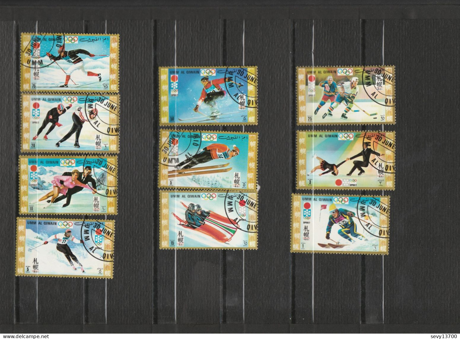 Umm Al Qiwain - Lot De 18 Timbres Jeux Olympique De Sapporo - Grenoble - - Umm Al-Qaiwain