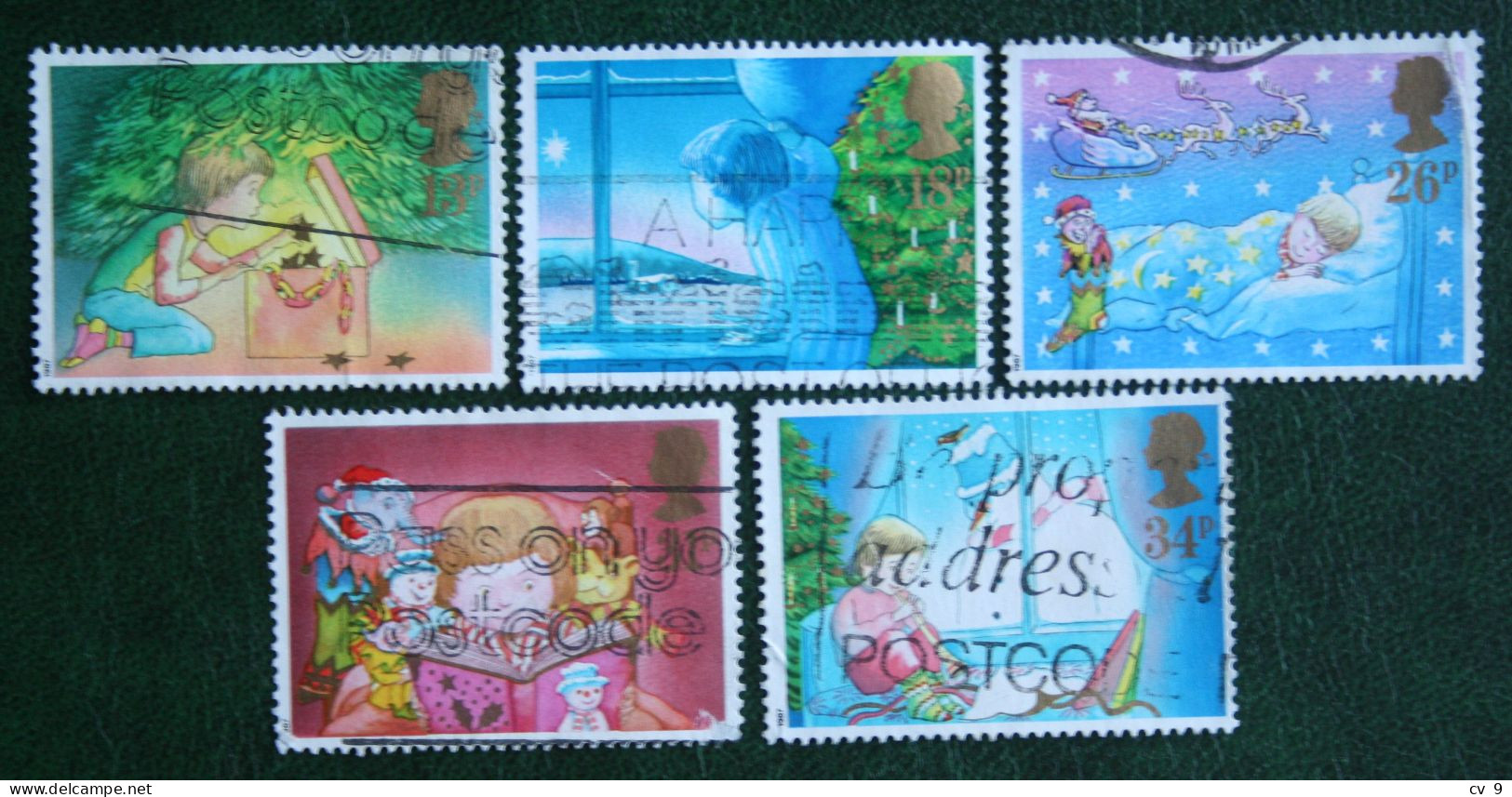 Natale Weihnachten Xmas Noel Kerst (Mi 1126-1130) 1987 Used Gebruikt Oblitere ENGLAND GRANDE-BRETAGNE GB GREAT BRITAIN - Used Stamps