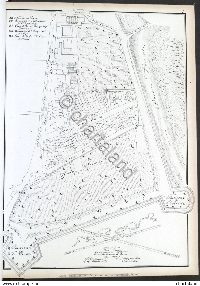 G.P. Sardi - La Città Di Parma Delineata E Divisa In Isole 1767 - Ristampa - Autres & Non Classés