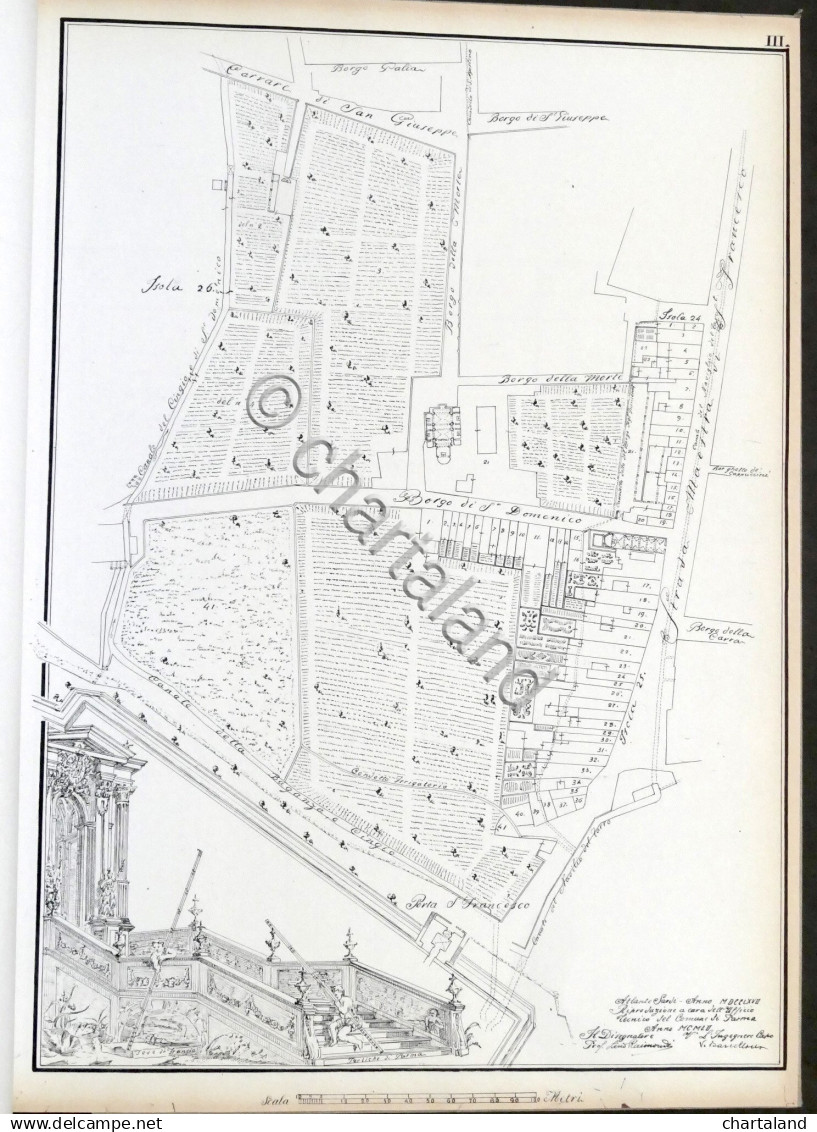 G.P. Sardi - La Città Di Parma Delineata E Divisa In Isole 1767 - Ristampa - Sonstige & Ohne Zuordnung