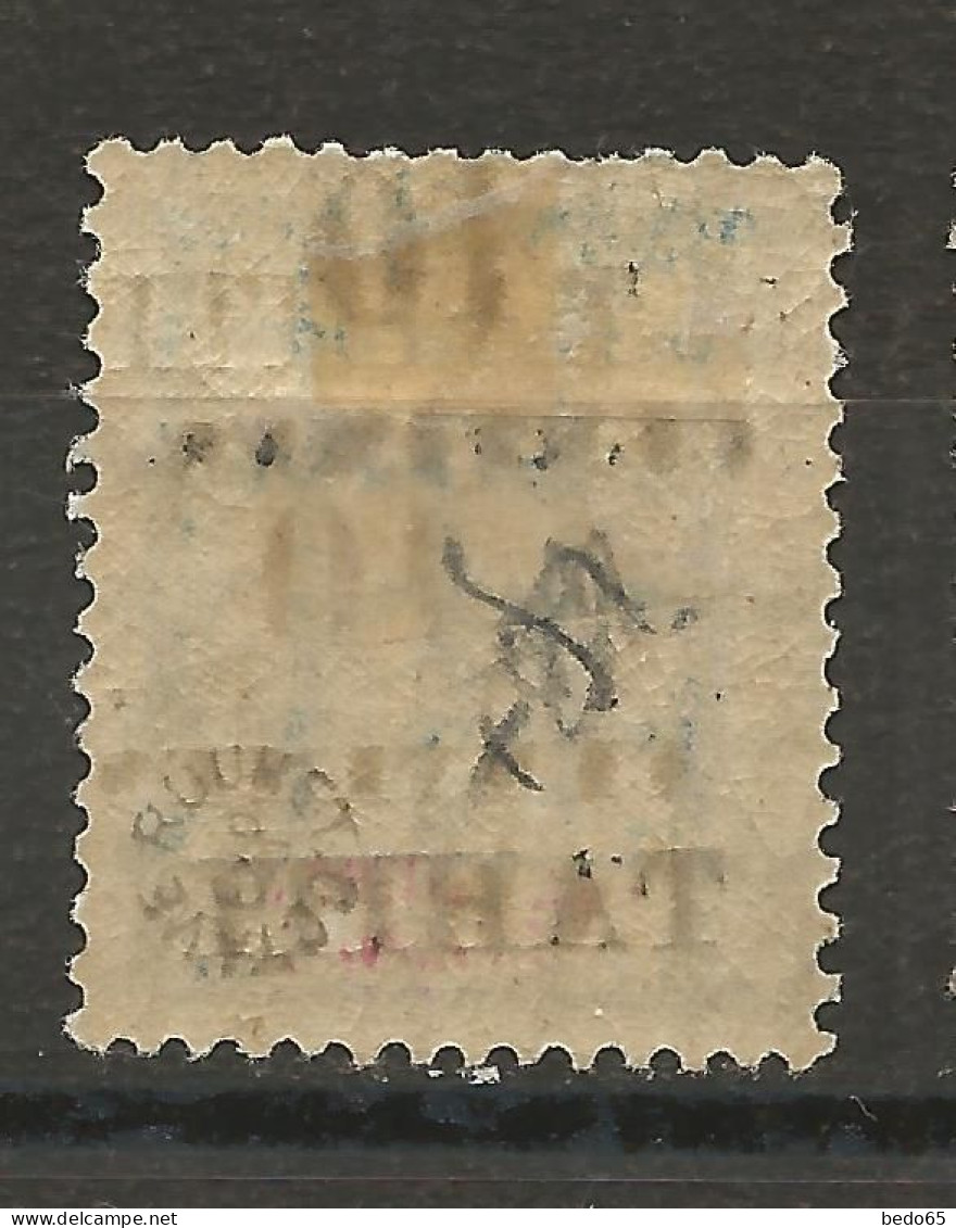 TAHITI N° 33b Double Surcharge NEUF*  CHARNIERE  / Hinge  / MH / Signé Roumet - Unused Stamps