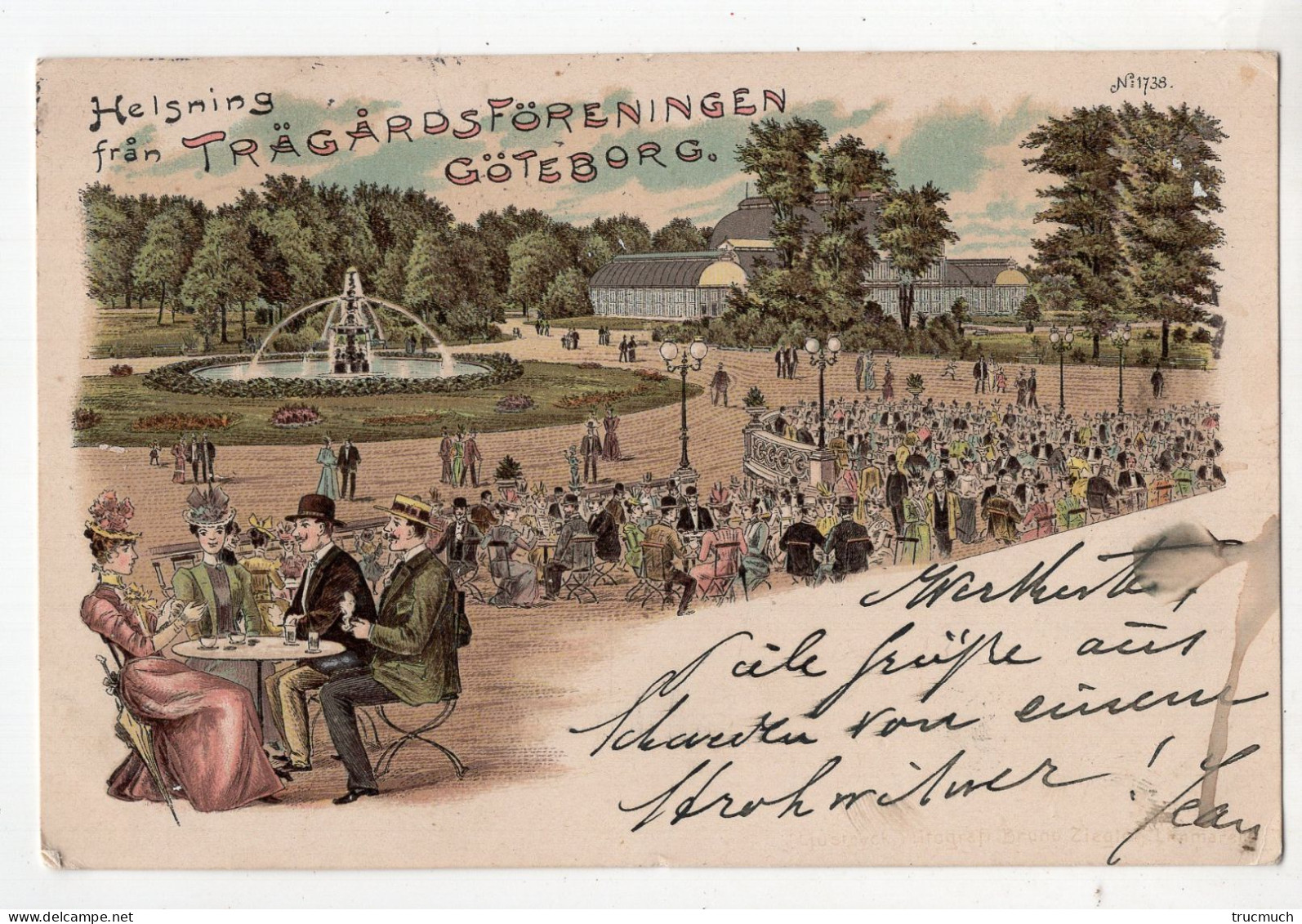 19 - GÖTEBORG - Trägardsföreningen  *litho 1900* - Schweden