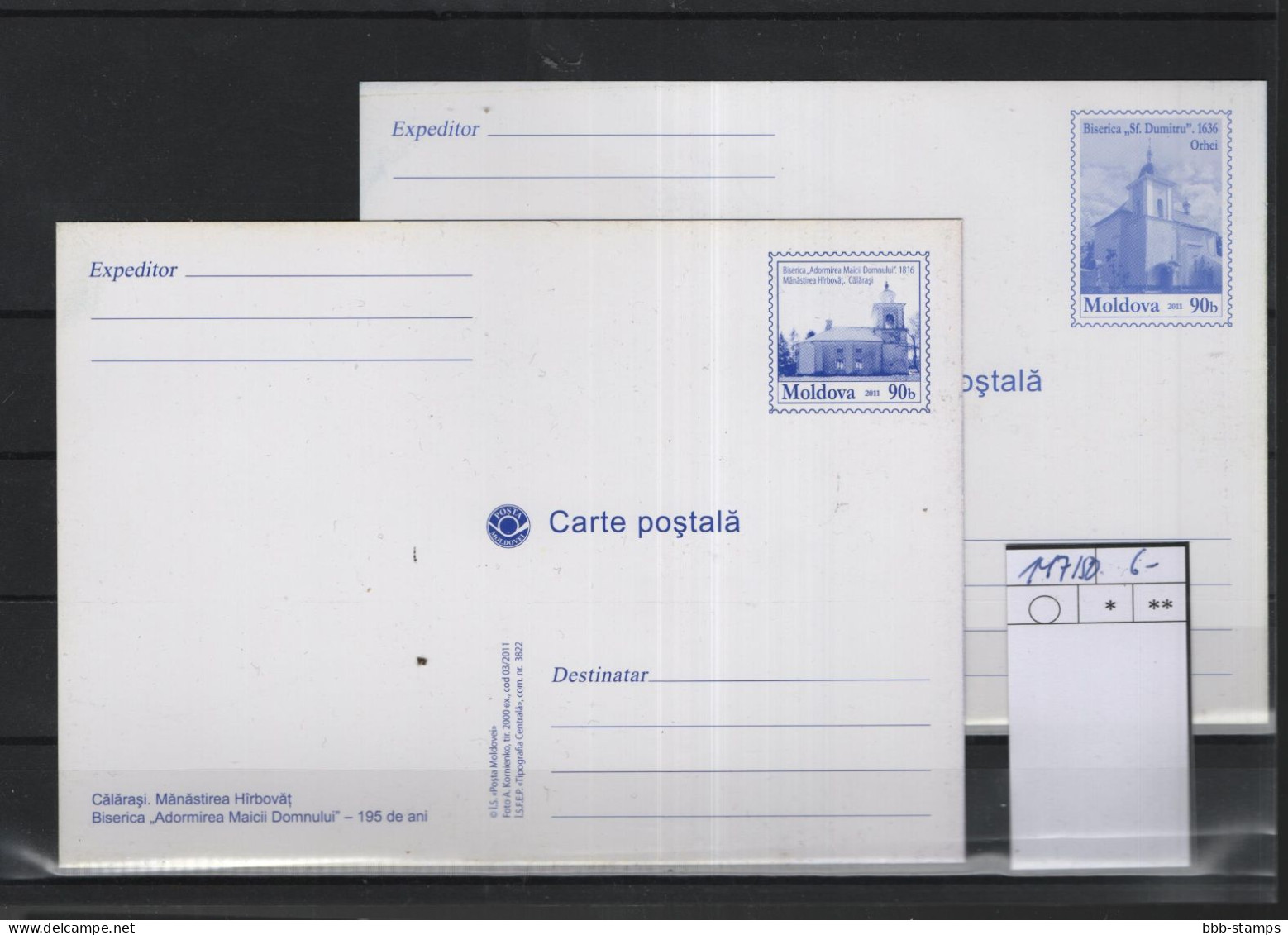 Moldavien Michel Cat.No. Postal Stat  P147/150 Unused - Moldawien (Moldau)