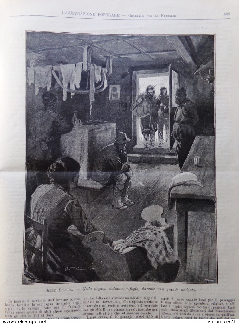 L'Illustrazione Popolare 14 Settembre 1902 Torpediniera Spezia Spluga Casentino - Autres & Non Classés