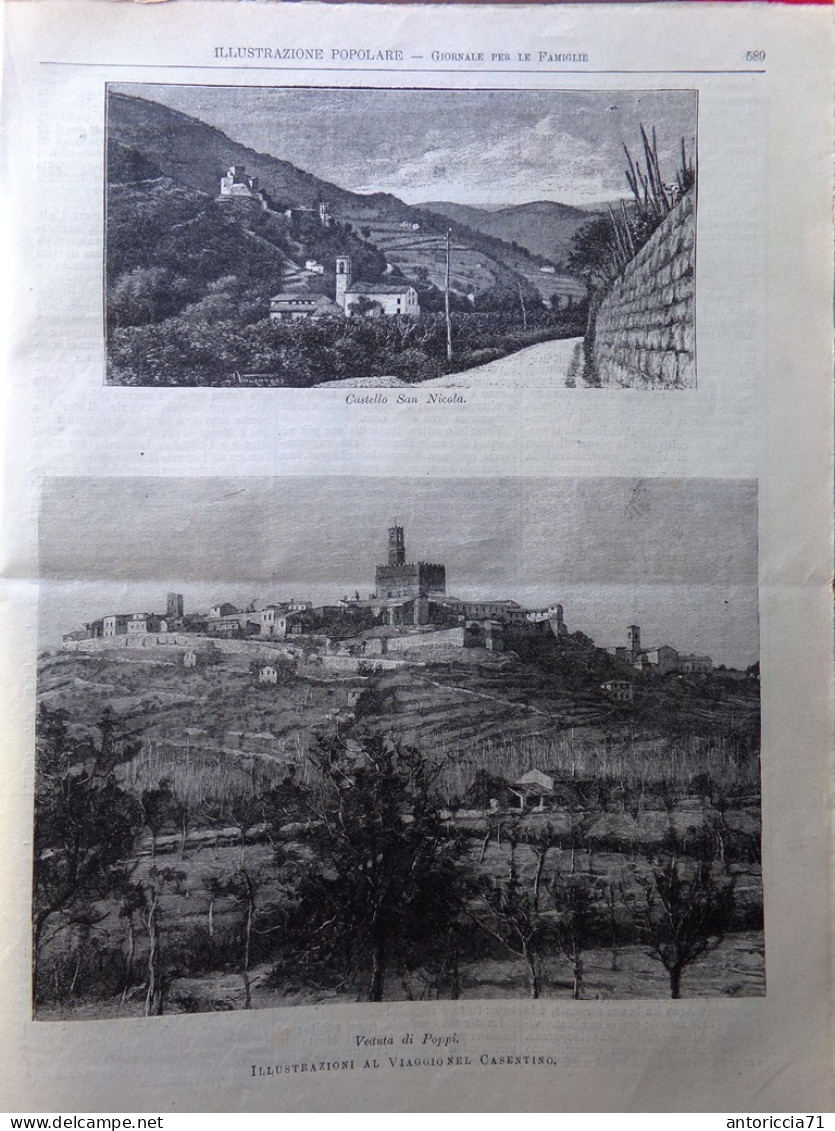 L'Illustrazione Popolare 14 Settembre 1902 Torpediniera Spezia Spluga Casentino - Autres & Non Classés