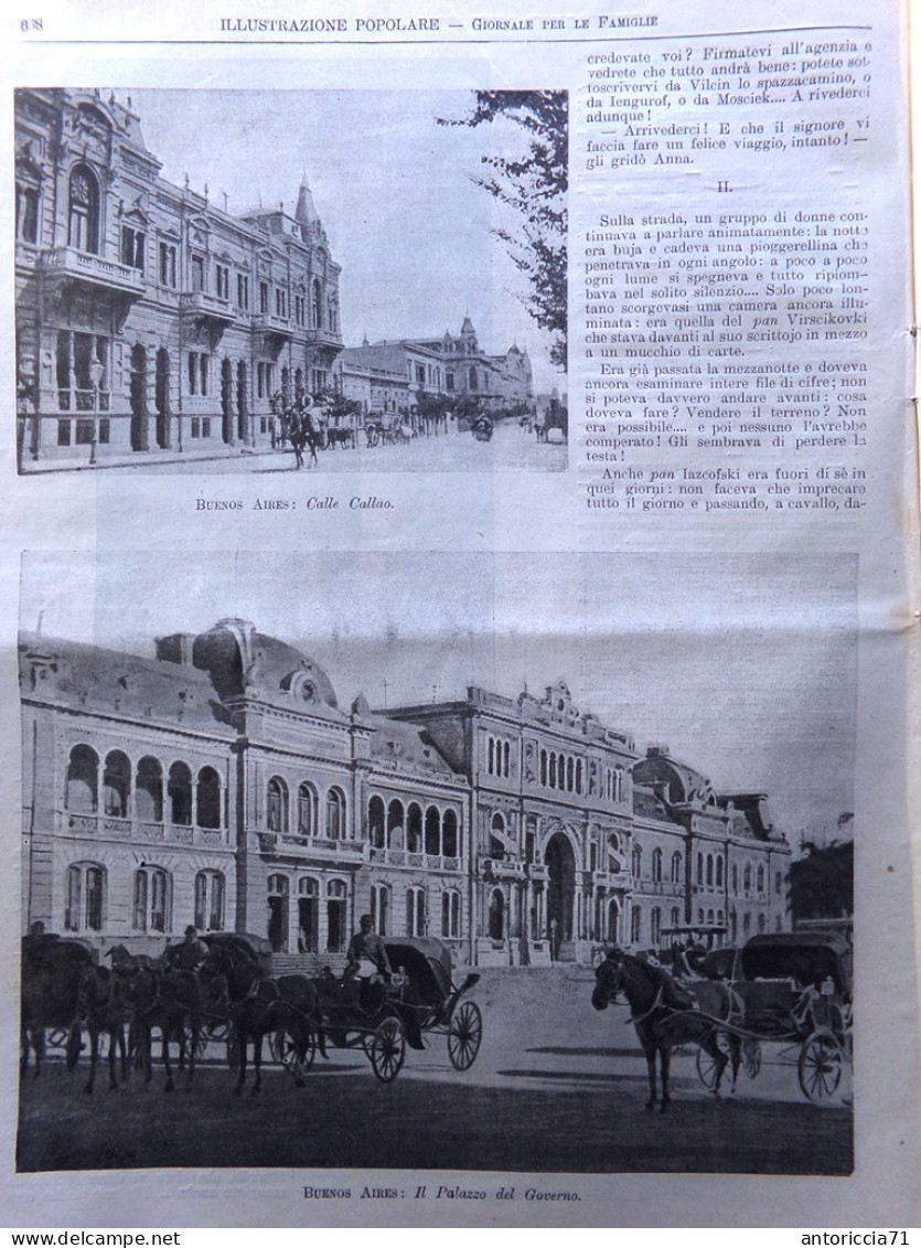 L'Illustrazione Popolare 19 Ottobre 1902 Alluvione Modica Tommaseo Buenos Aires - Autres & Non Classés
