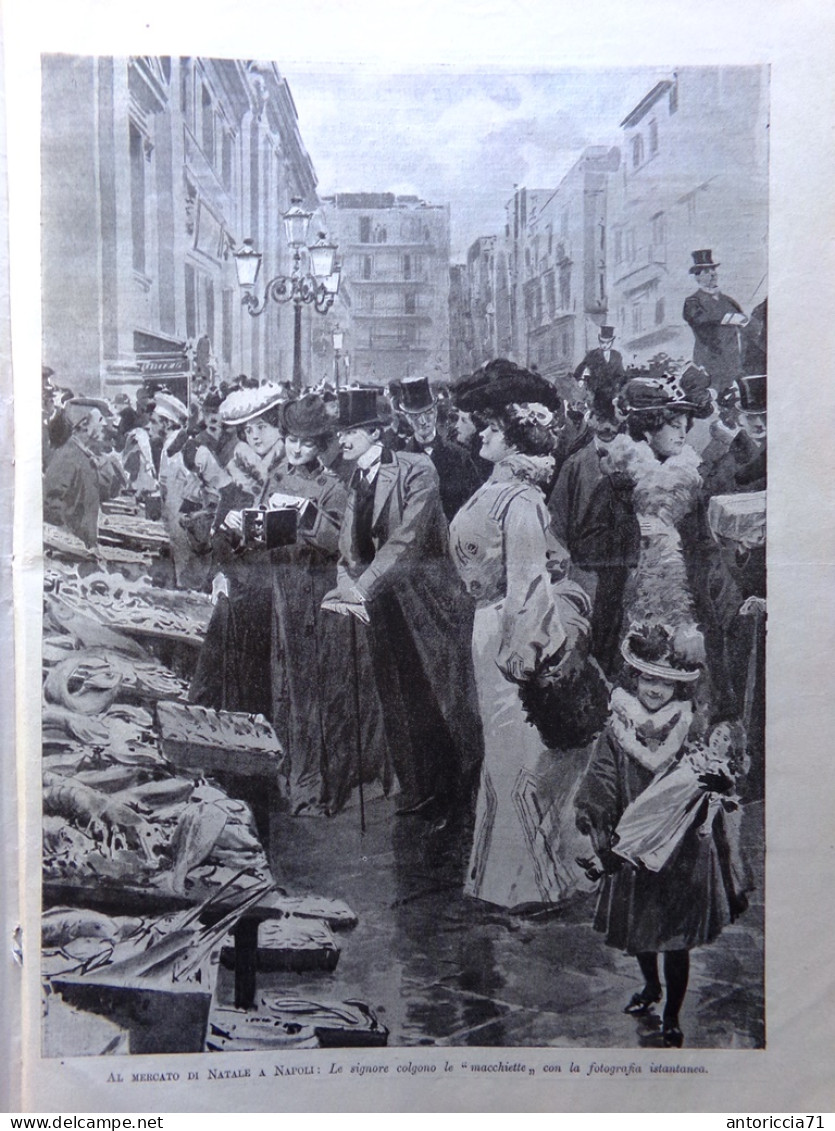 L'Illustrazione Popolare 21 Dicembre 1902 Numero Natale Betlemme Mercato Napoli - Altri & Non Classificati