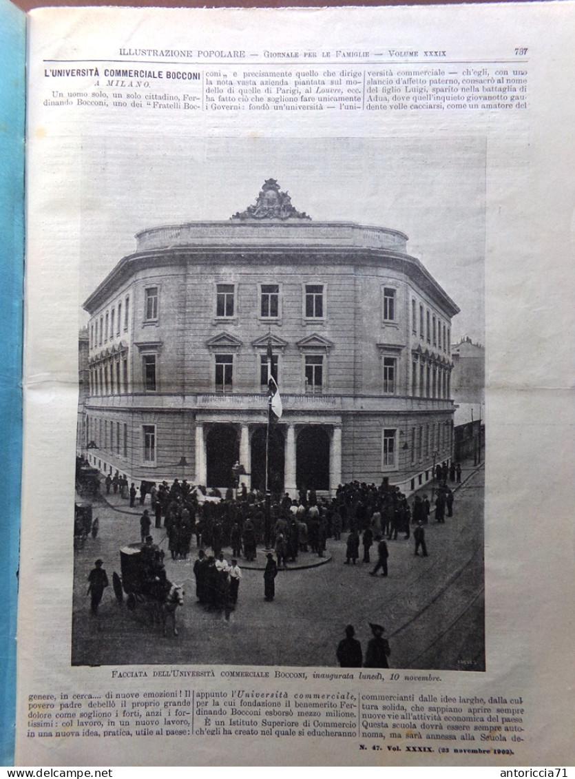 L'Illustrazione Popolare 23 Novembre 1902 Inaugurazione Bocconi Porto Di Genova - Altri & Non Classificati