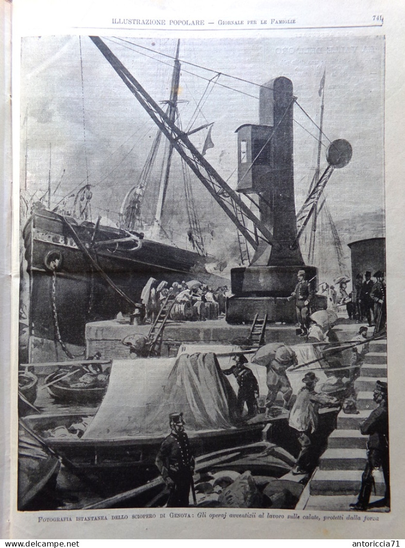 L'Illustrazione Popolare 23 Novembre 1902 Inaugurazione Bocconi Porto Di Genova - Autres & Non Classés