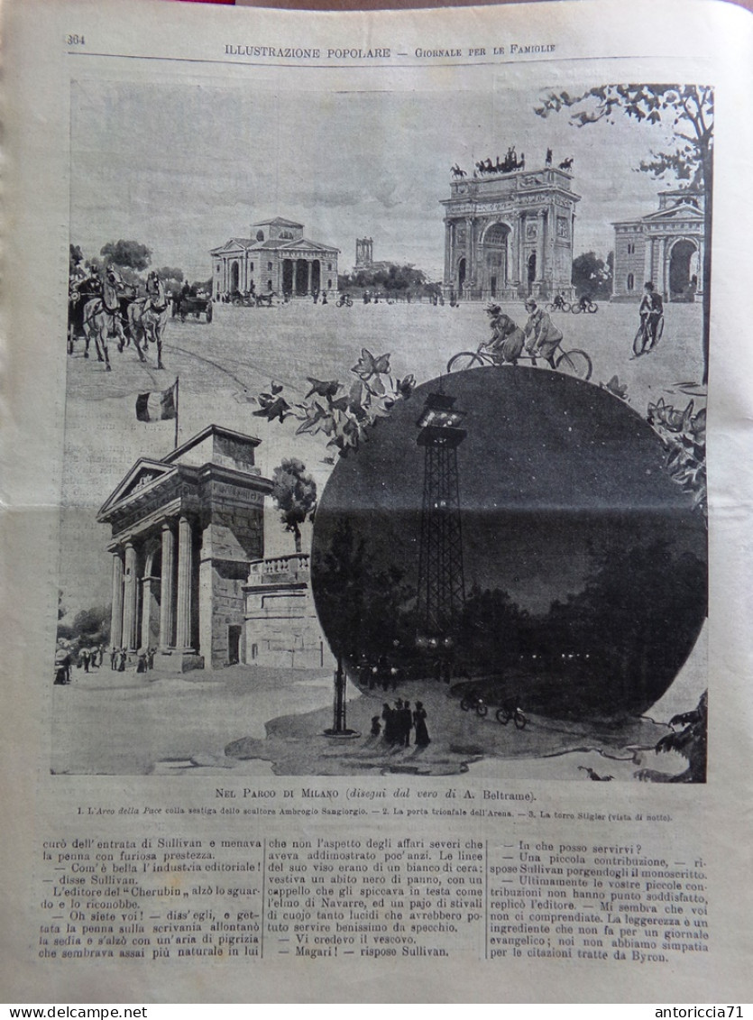 L'Illustrazione Popolare 8 Giugno 1902 Sovrani Palermo Parco Di Milano Bruxelles - Other & Unclassified