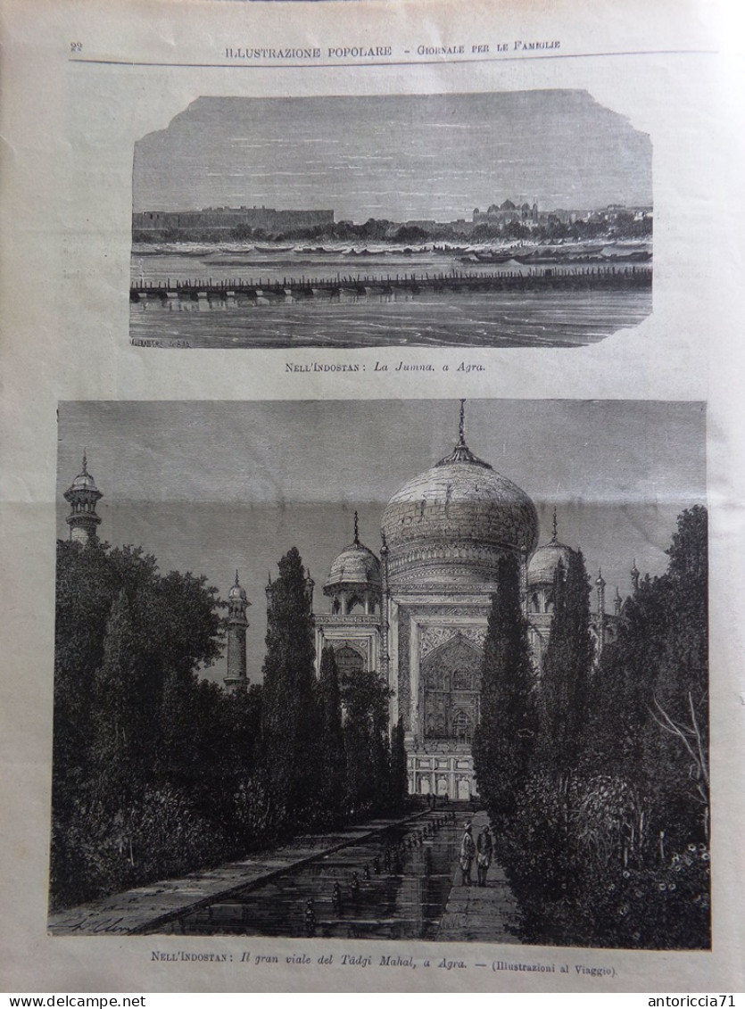 L'Illustrazione Popolare 6 Aprile 1902 Duse Indostan Agra Kruger Asili Di Milano - Otros & Sin Clasificación