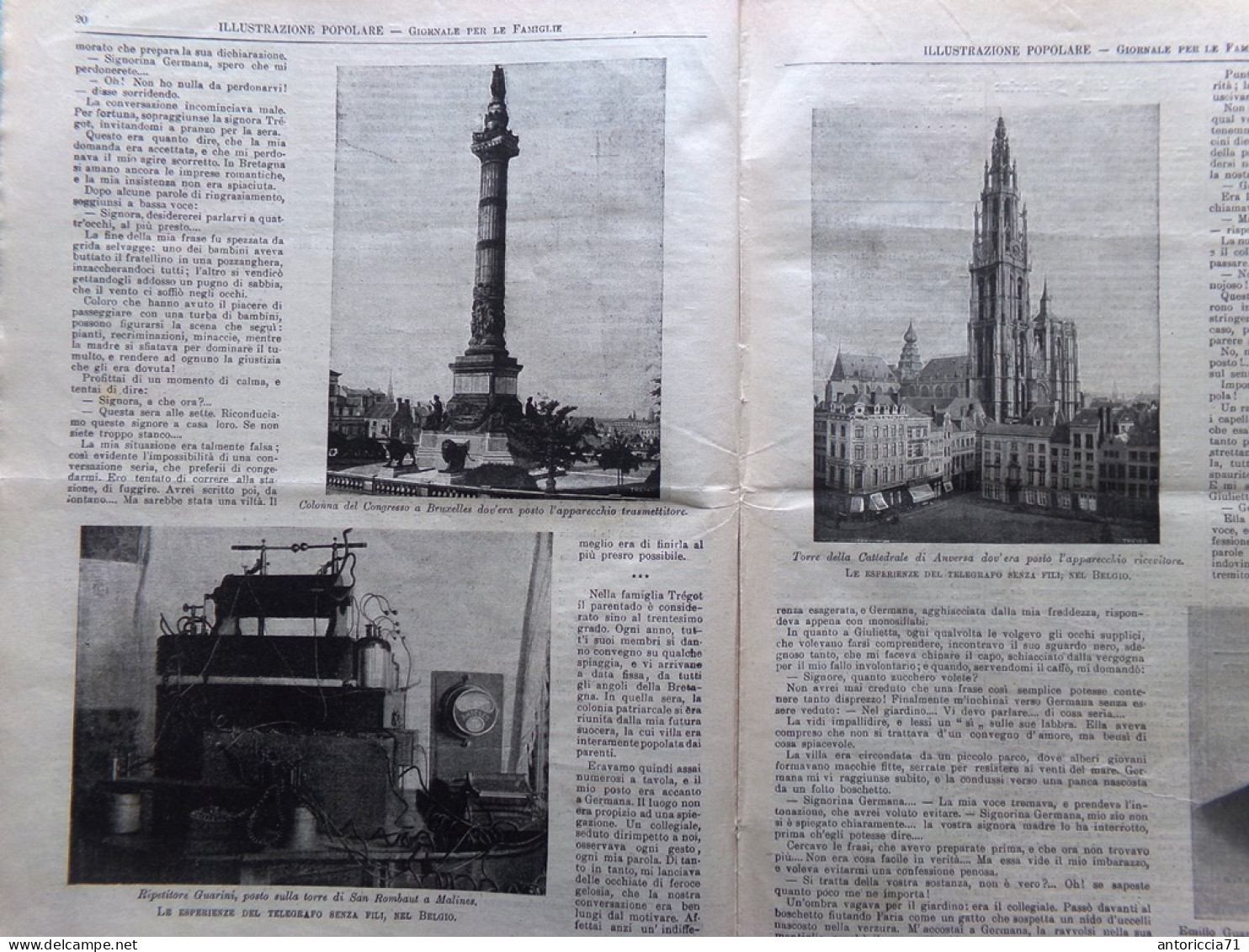 L'Illustrazione Popolare 12 Gennaio 1902 Telegrafo Di Marconi Stefi Geyer Armeni - Altri & Non Classificati