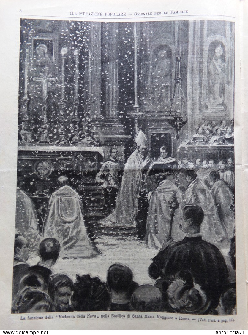 L'Illustrazione Popolare 5 Gennaio 1902 Teatro Scala Milano Madonna Della Neve - Altri & Non Classificati