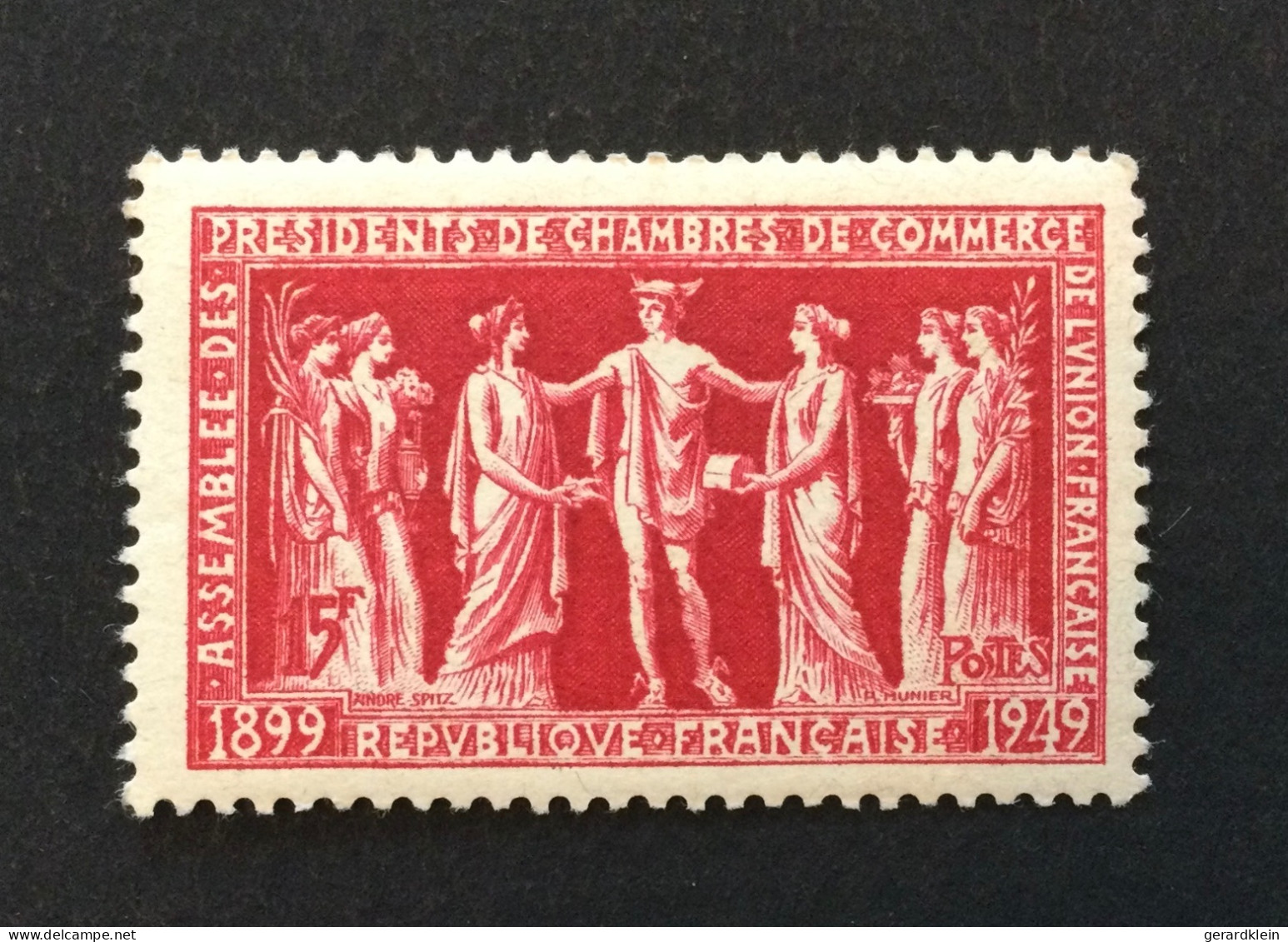 Num. 949(15Fr) - 850(5Fr) - 851(15Fr) - 852(15F+4F) - 859(5F+1F) - Unused Stamps