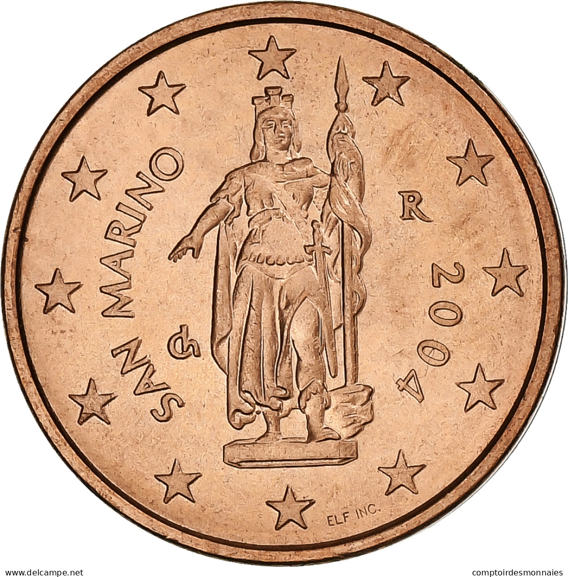 Saint Marin , 2 Euro Cent, 2004, Rome, SUP, Cuivre Plaqué Acier, KM:441 - San Marino