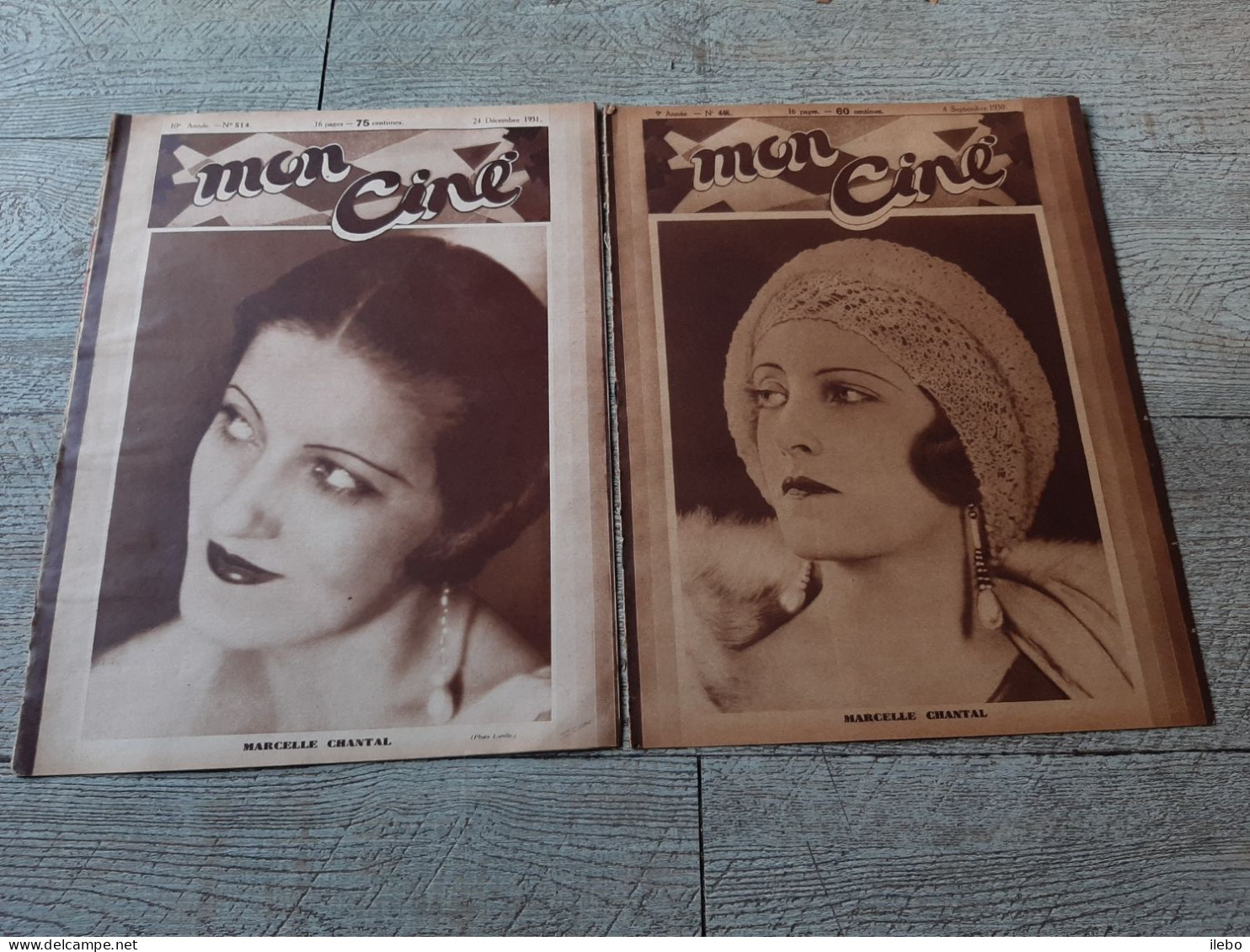 2 Revues Mon Ciné Marcelle Chantal Les Folies Artistes Kate De Nagy 1931 Cinéma - Cinéma/Télévision