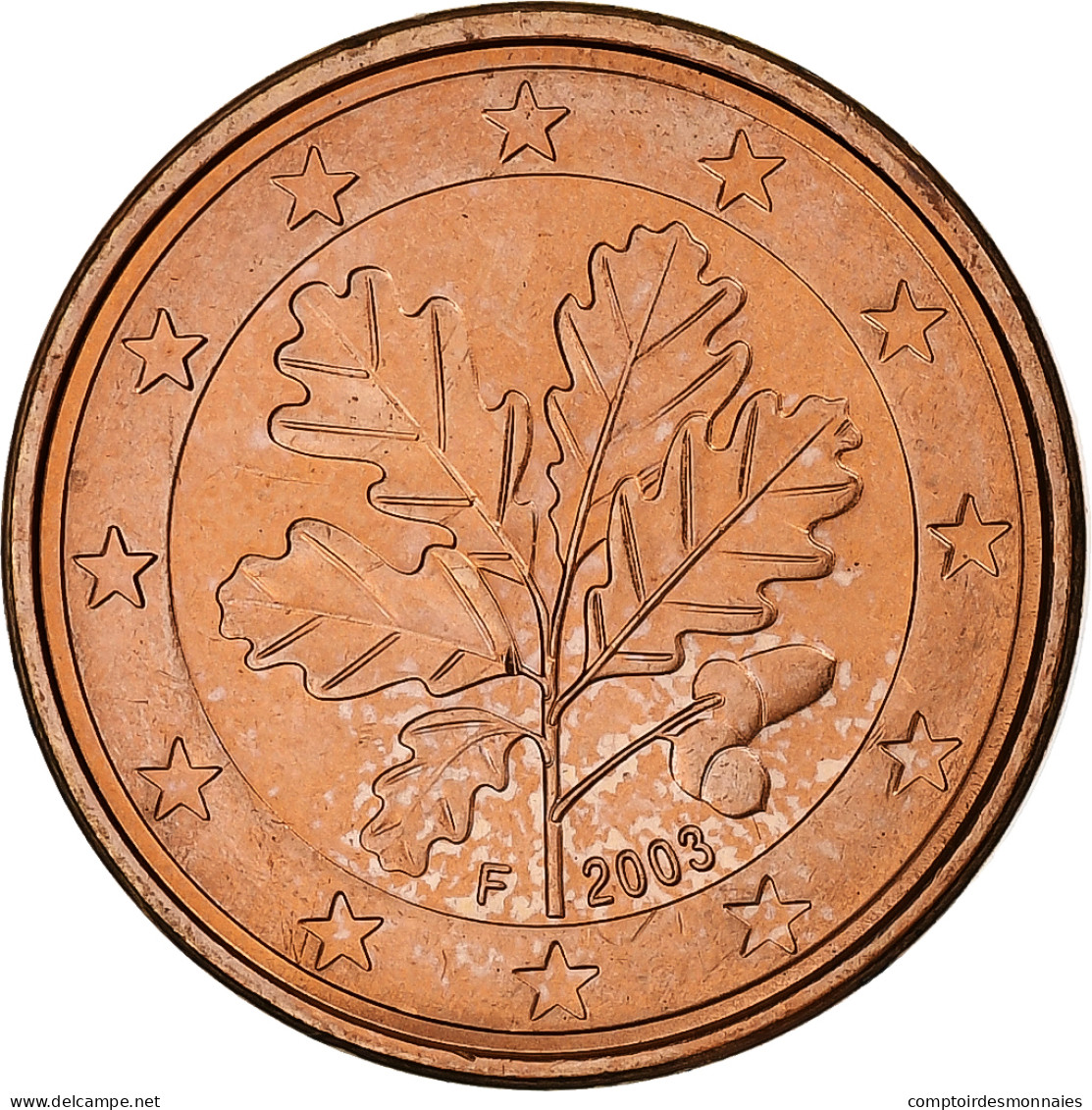 République Fédérale Allemande, Euro Cent, 2003, Stuttgart, SPL, Cuivre - Alemania