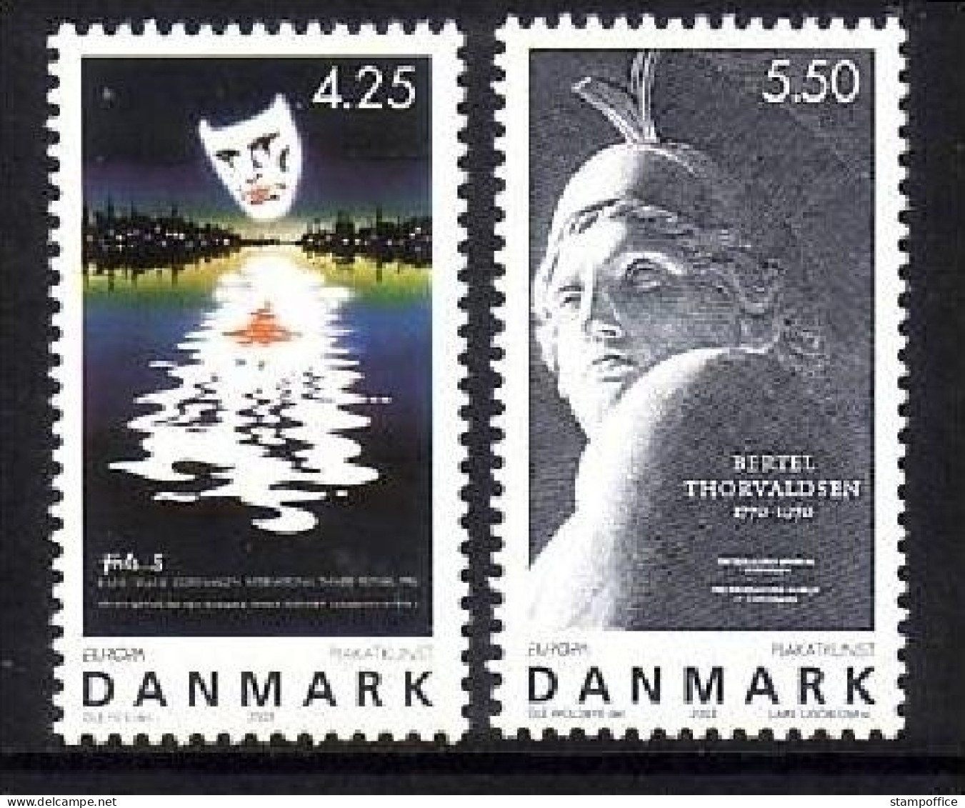 DÄNEMARK MI-NR. 1341-1342 POSTFRISCH(MINT) EUROPA 2003 PLAKATKUNST - 2003