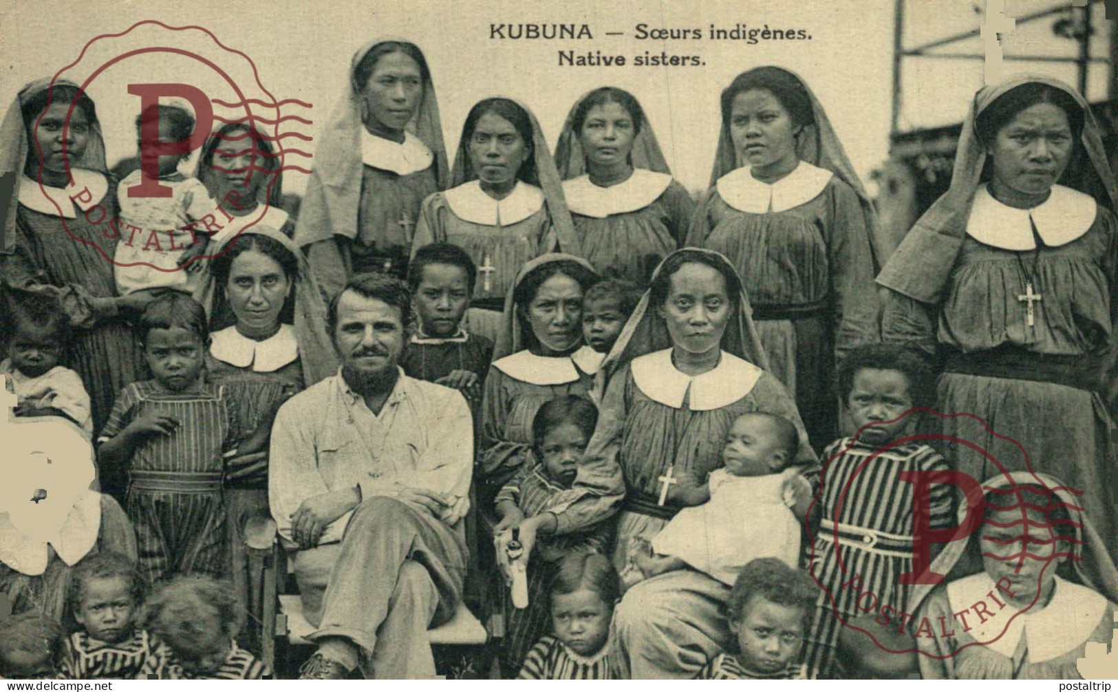 OCEANIA. PAPUA NUEVA GUINEA. NOUVELLE GUINEE. KUBUNA. SOEURS INDIGENES - Papouasie-Nouvelle-Guinée