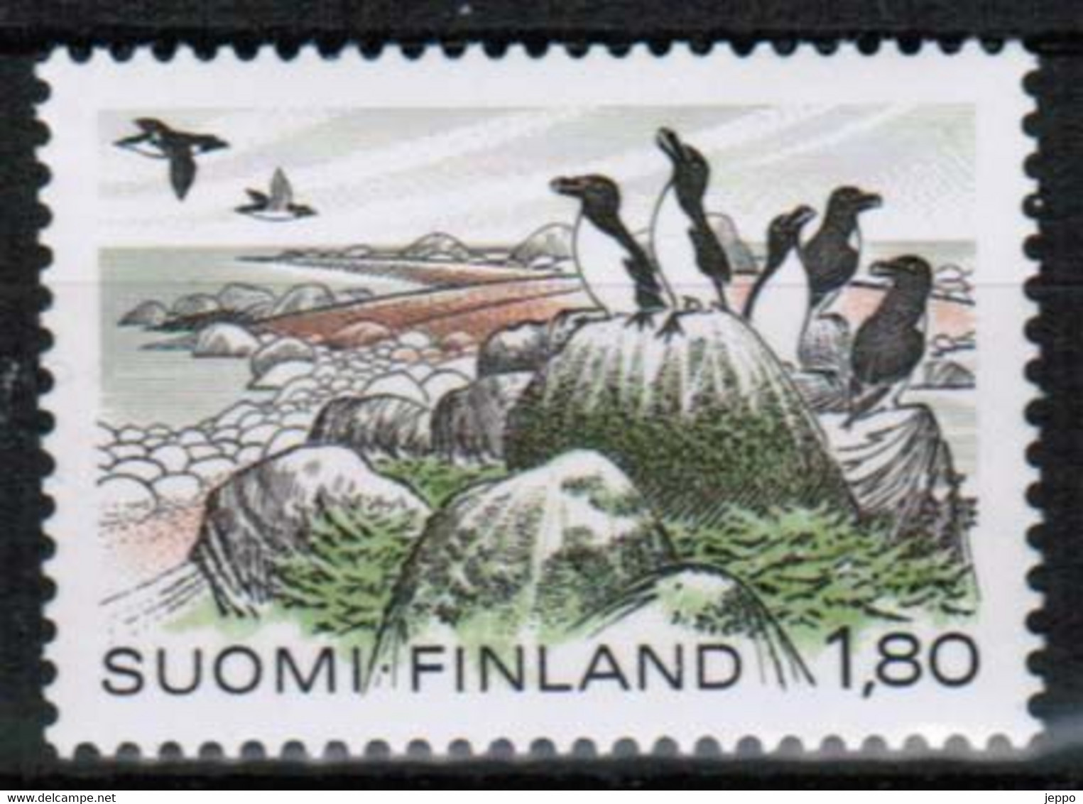 1983 Finland, Razorbill Birds X-paper MNH. - Ongebruikt