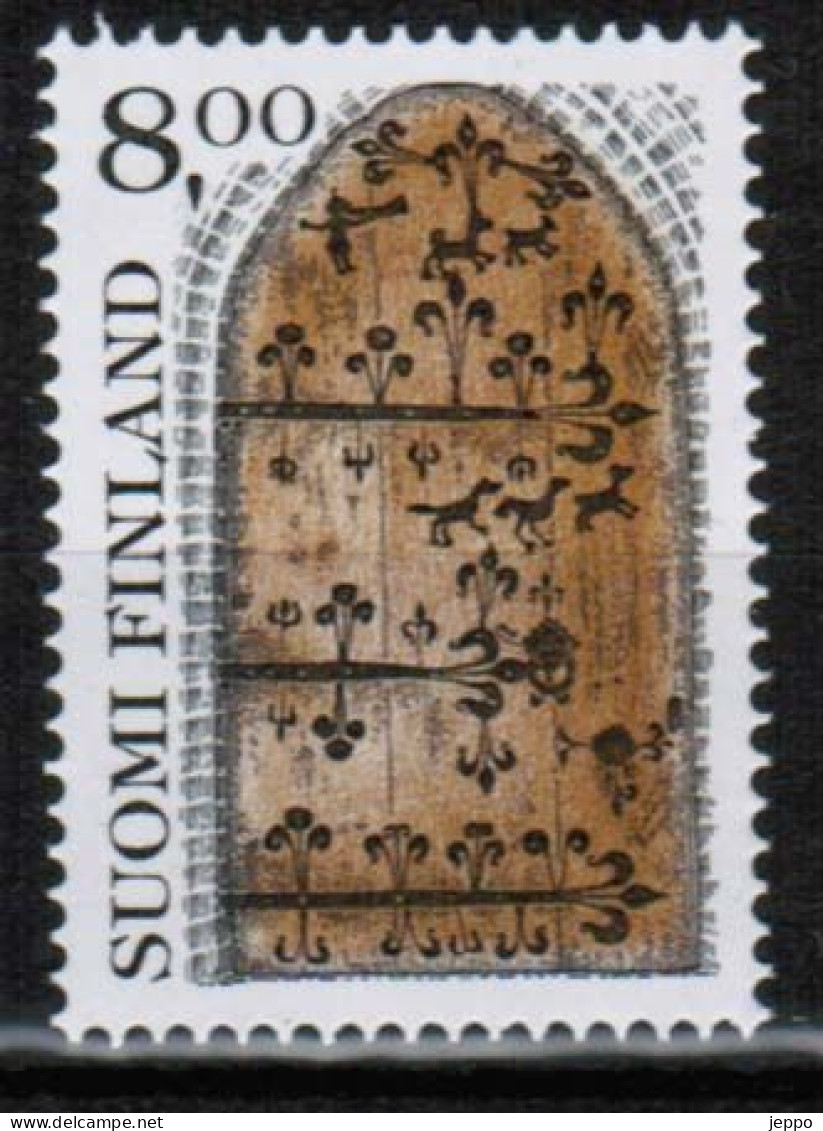 1983 Finland, 8,00 Mk Church Door MNH. - Unused Stamps