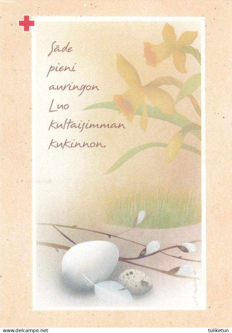 Postal Stationery - Easter Flowers - Egg - Willows - Red Cross 2001 - Suomi Finland - Postage Paid - Interi Postali