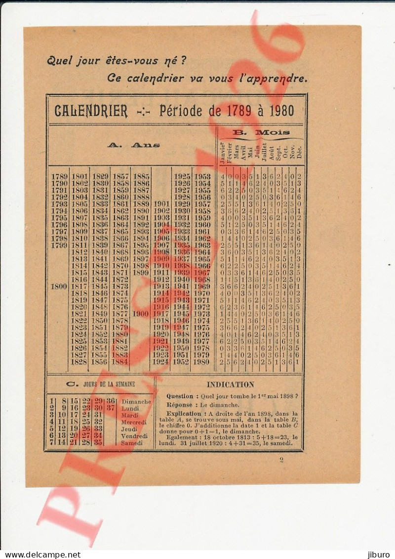 Publicité 1926 Quincaillerie Georges Ruelle Troyes (ancienne Maison Collin) + Calendrier Trouver Jour Date De Naissance - Non Classés