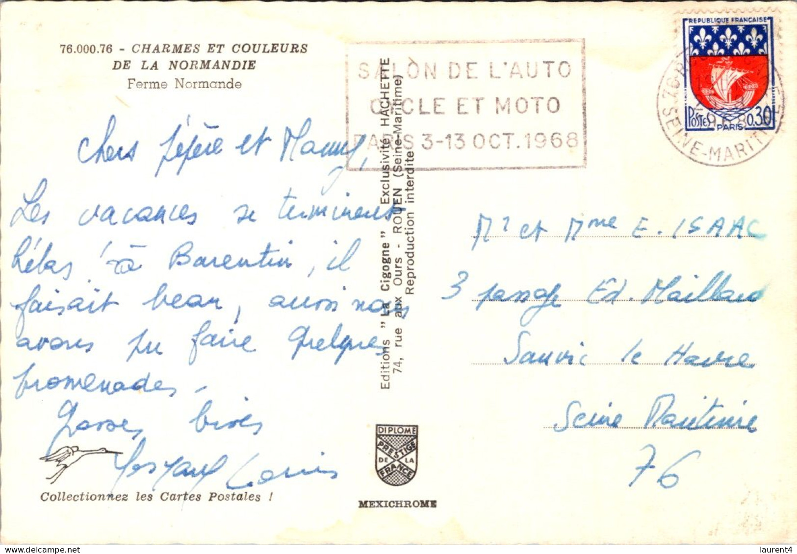 28-3-2024 (4 Y 19) France - Posted 1968) Ferme Nornande / Normady Farm - Farms