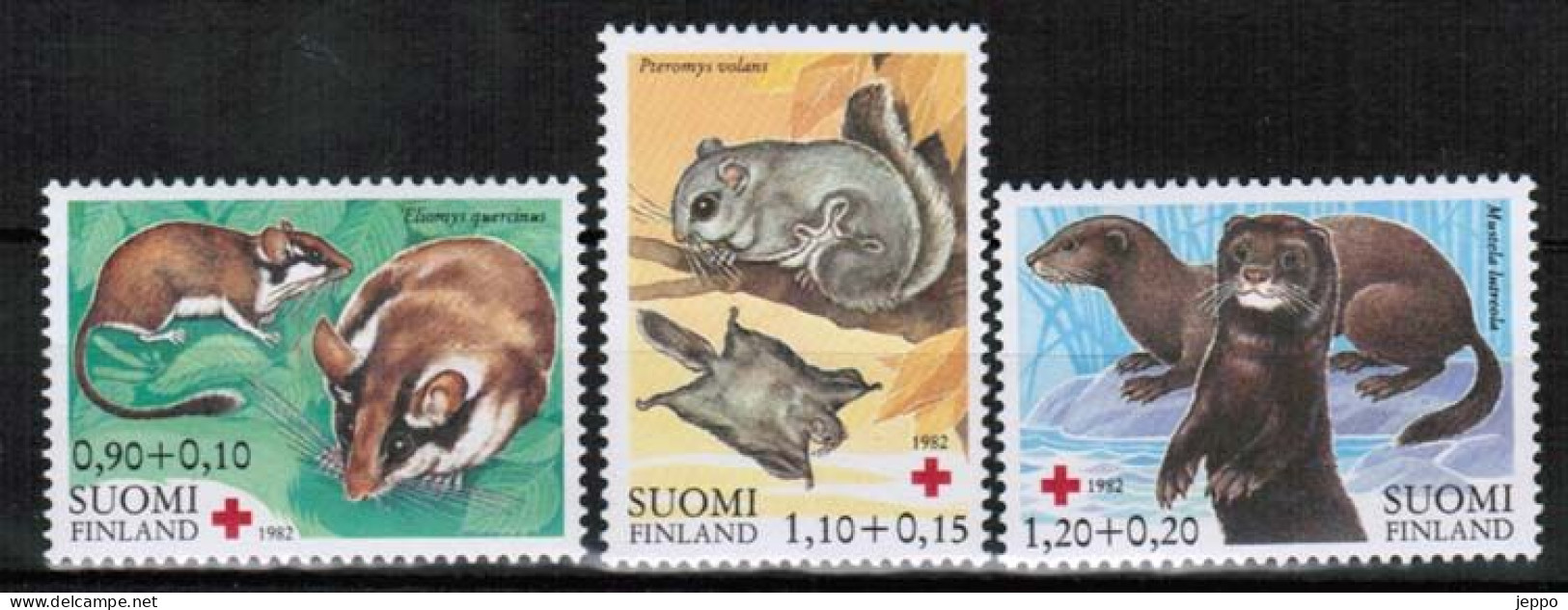 1982 Finland, Red Cross Mammals Set MNH. - Unused Stamps