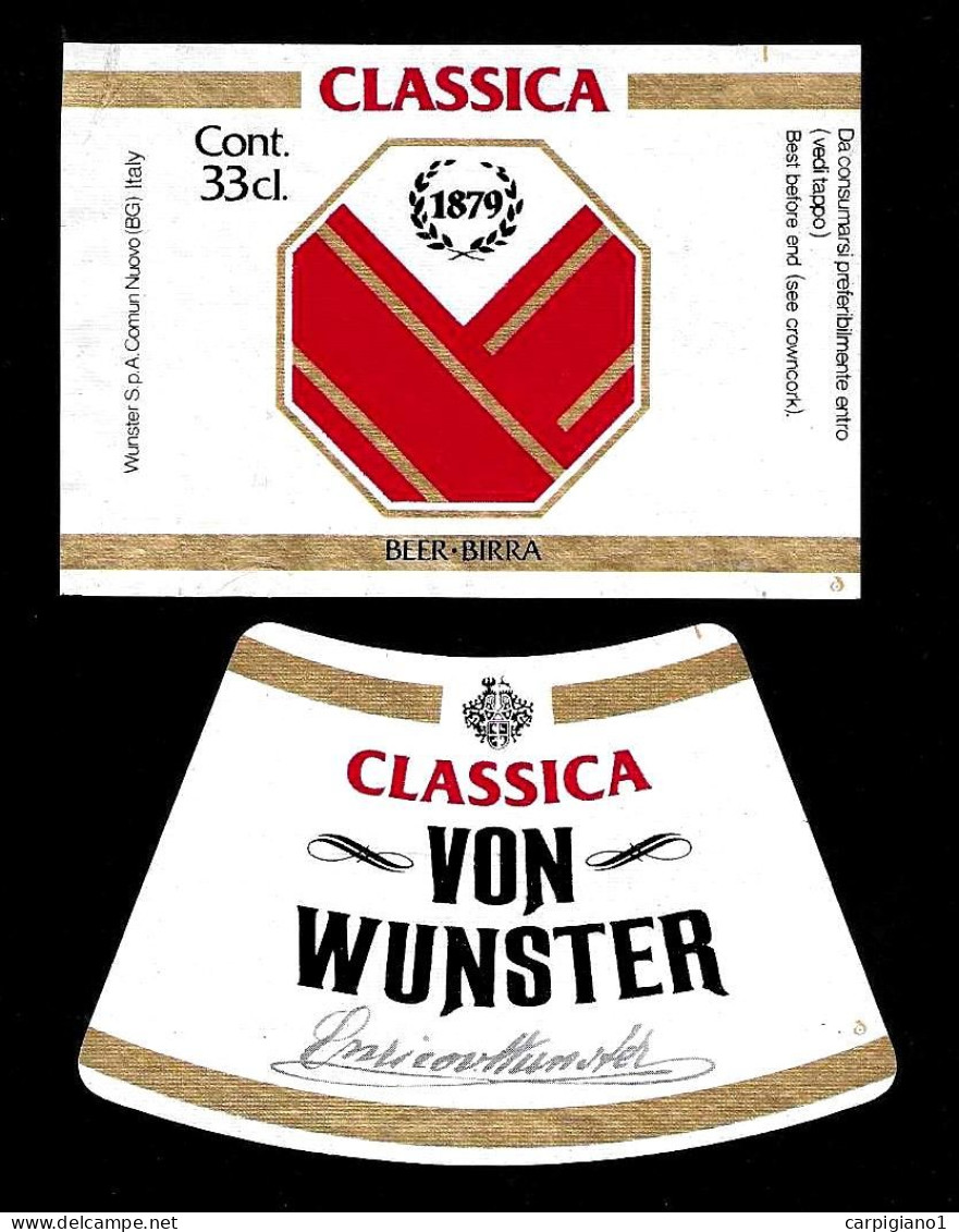 ITALIA ITALY - Etichetta Birra Beer Bière VON WUNSTER - Beer