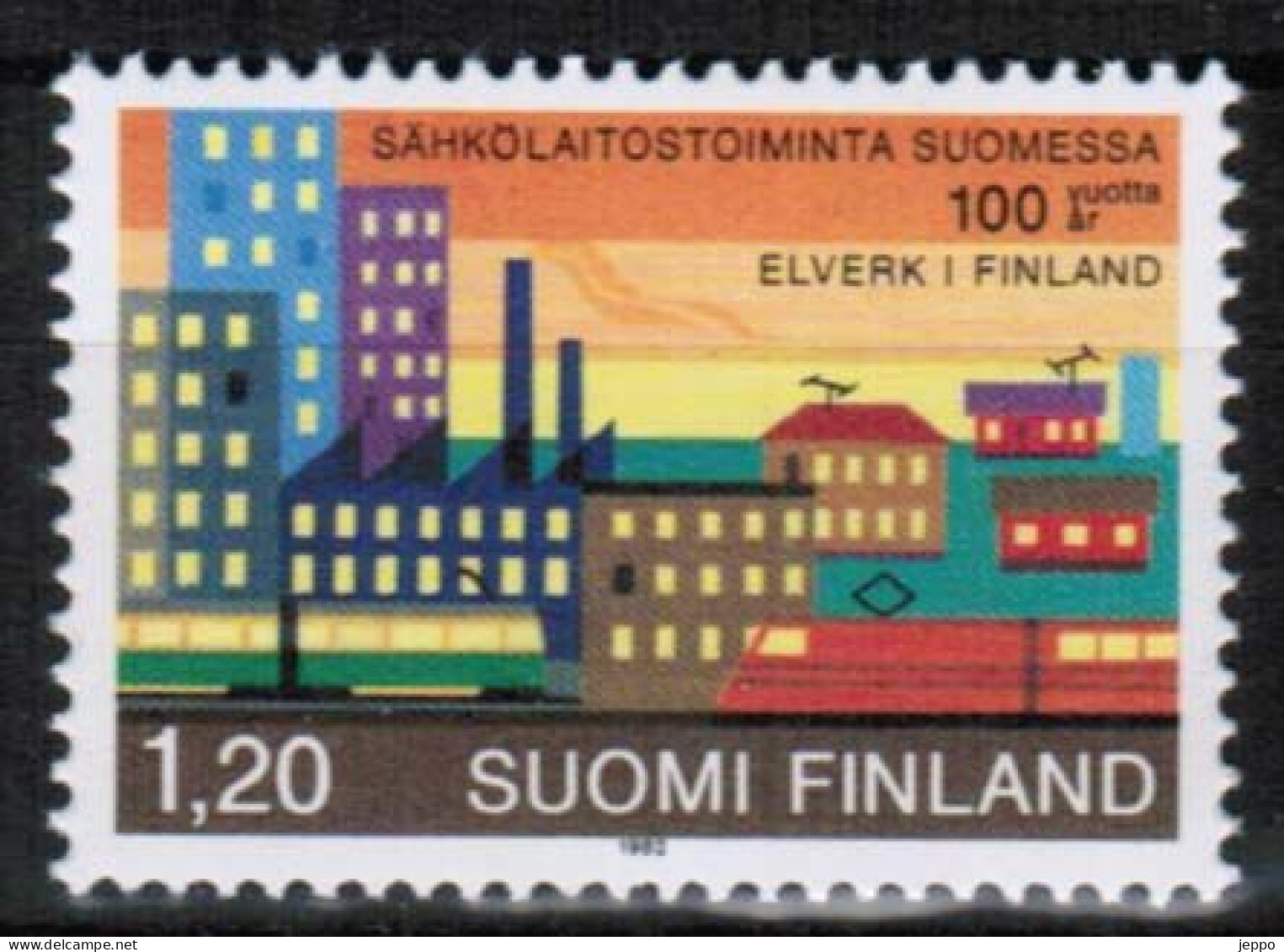 1982 Finland, Electric Power MNH. - Unused Stamps