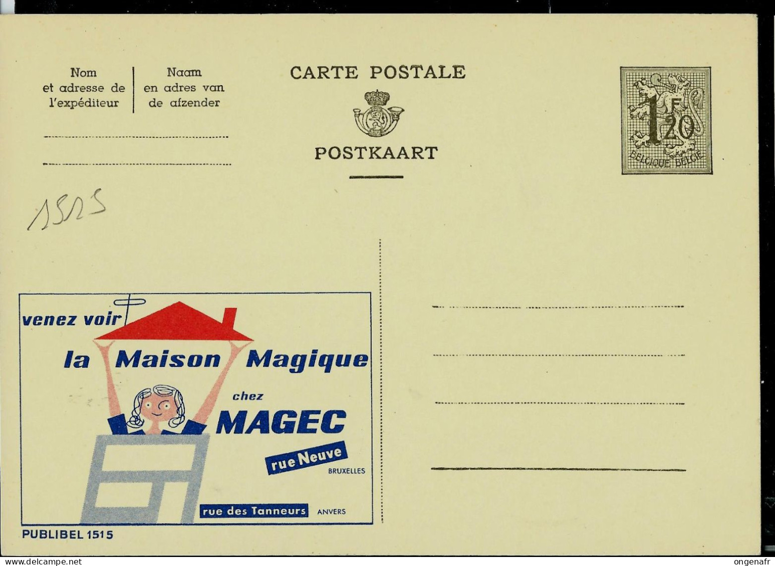 Publibel Neuve N° 1515  ( Maison MAGEC) - Publibels