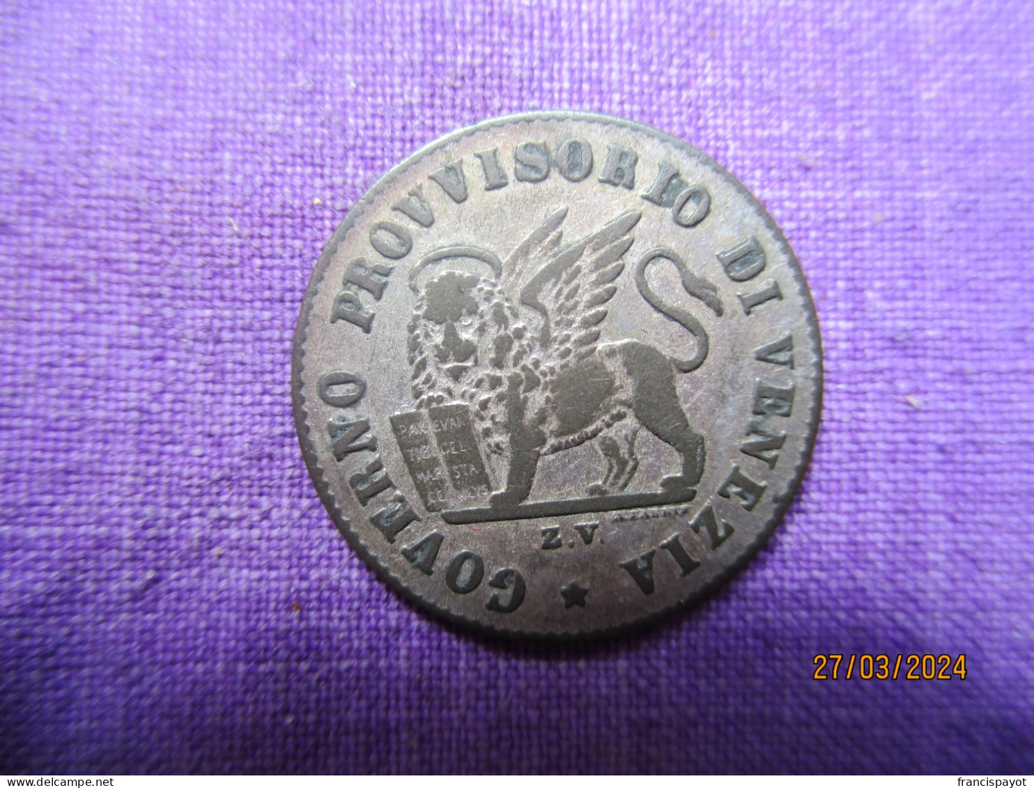 Italy: 15 Centesimi Governo Provvisorio Di Venezia 1848 - Revolutionaire Voorlopige  Regering