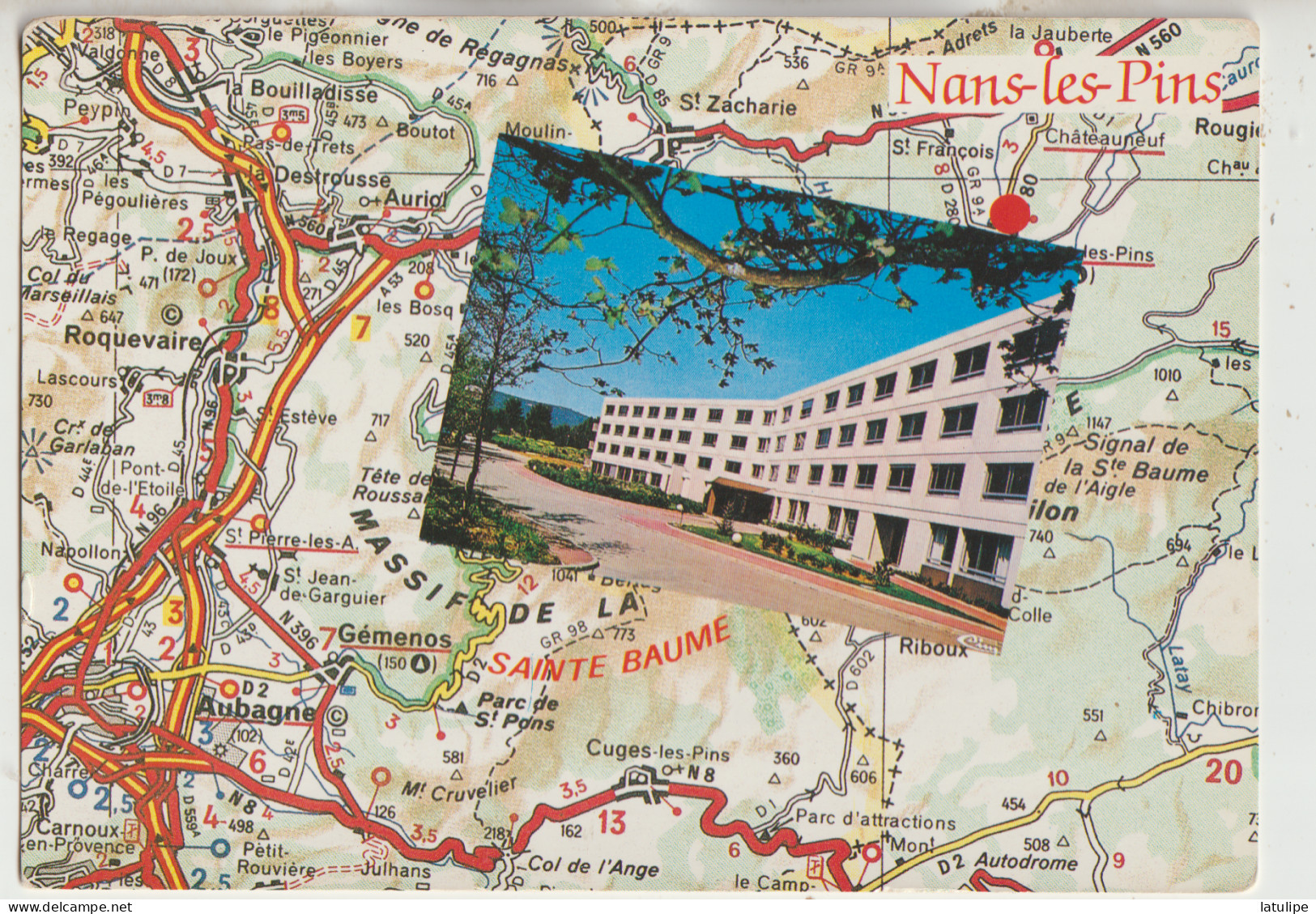 Nans Les Pins  83  Carte G  F Circulée_Multivues ( 2 ) Souvenir - Nans-les-Pins