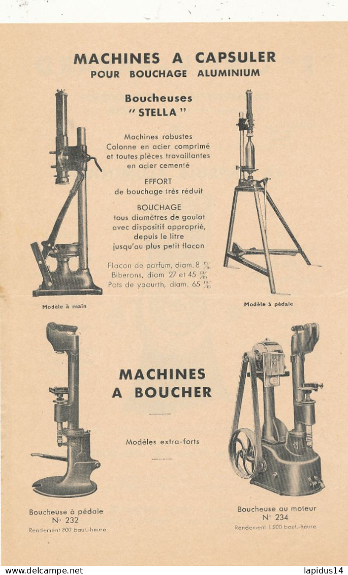 FA 3113  /PUB DEPLIANT - ETS CIRIER-PAVARD  PARIS (21 Cm X 13,50 Cm) - Autres & Non Classés