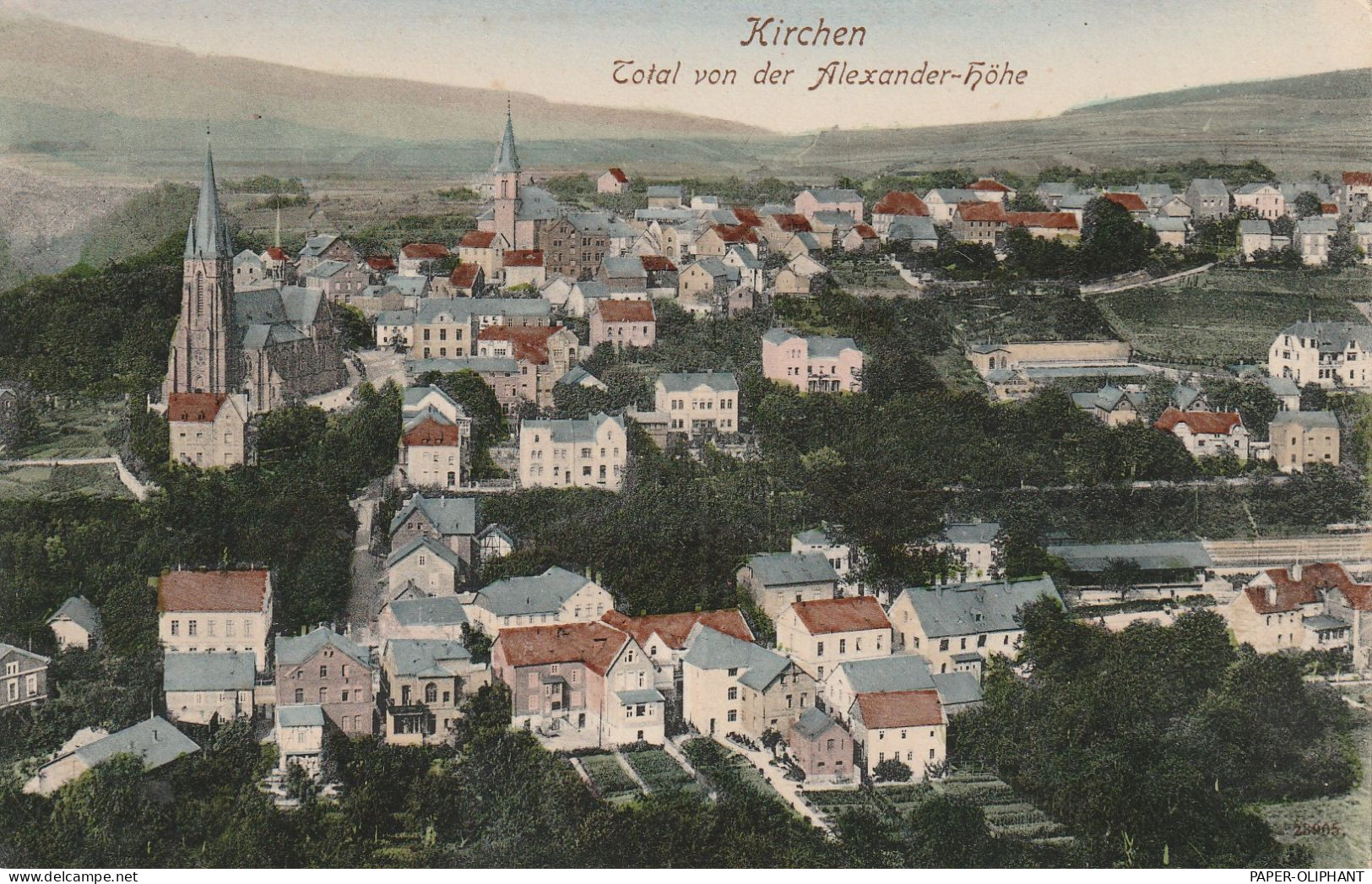 5242 KIRCHEN, Blick Von Der Alexander - Höhe, 1907 - Kirchen