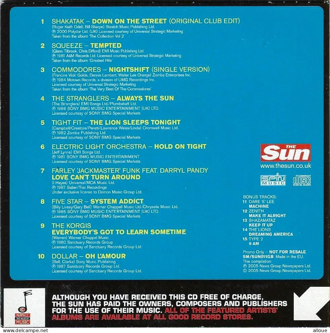 THE BEST OF THE 80 - VOL 1,2 & 3 - 3 CDs THE SUN - POCHETTE CARTON 3 X10 TITRES - Other - English Music