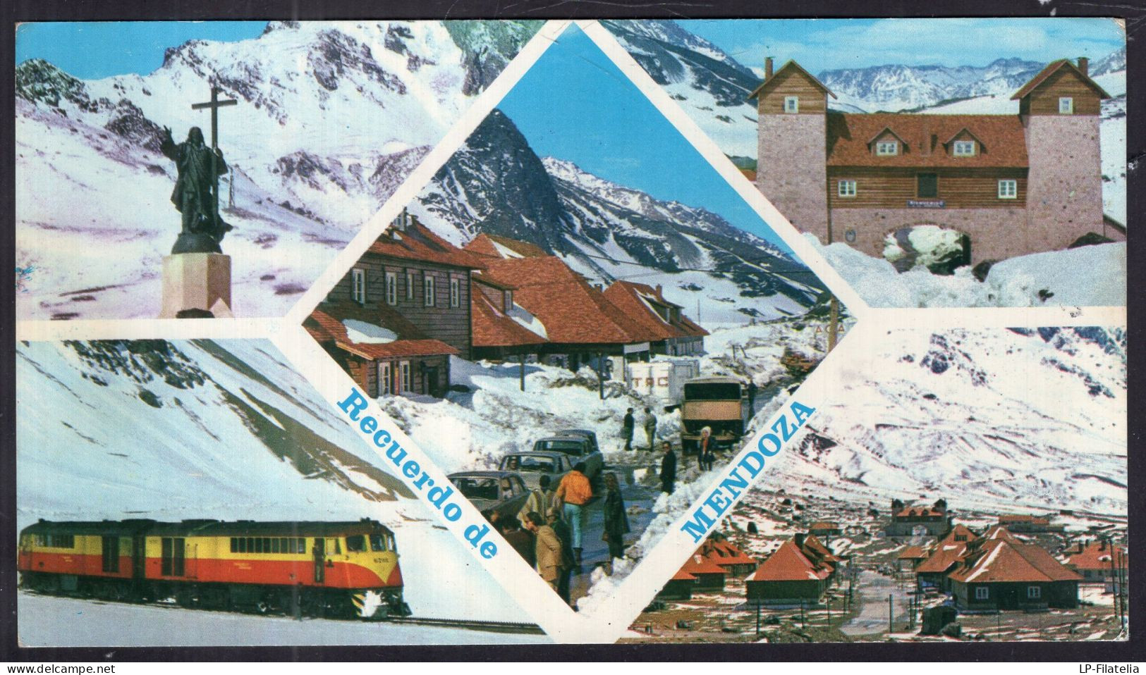 Argentina - 1980 - Mendoza - Las Cuevas - Cristo Redentor - Tren Transandino - Argentinien