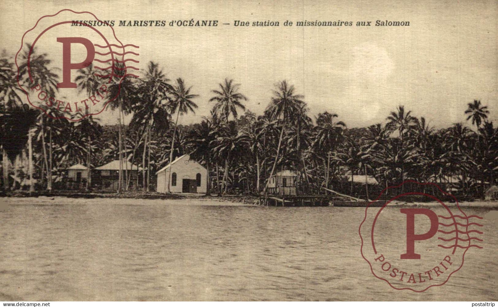 OCEANIA. MISSIONS MARISTES D ' OCEANIE - SALOMON - UNE STATION DE MISSIONNAIRES. - Salomoninseln