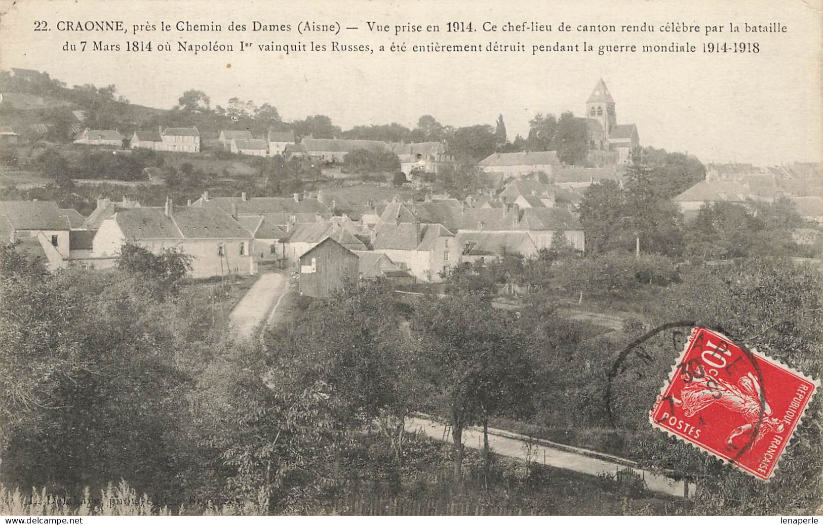 D4367 Craonne Le Chemin Des Dames - Craonne