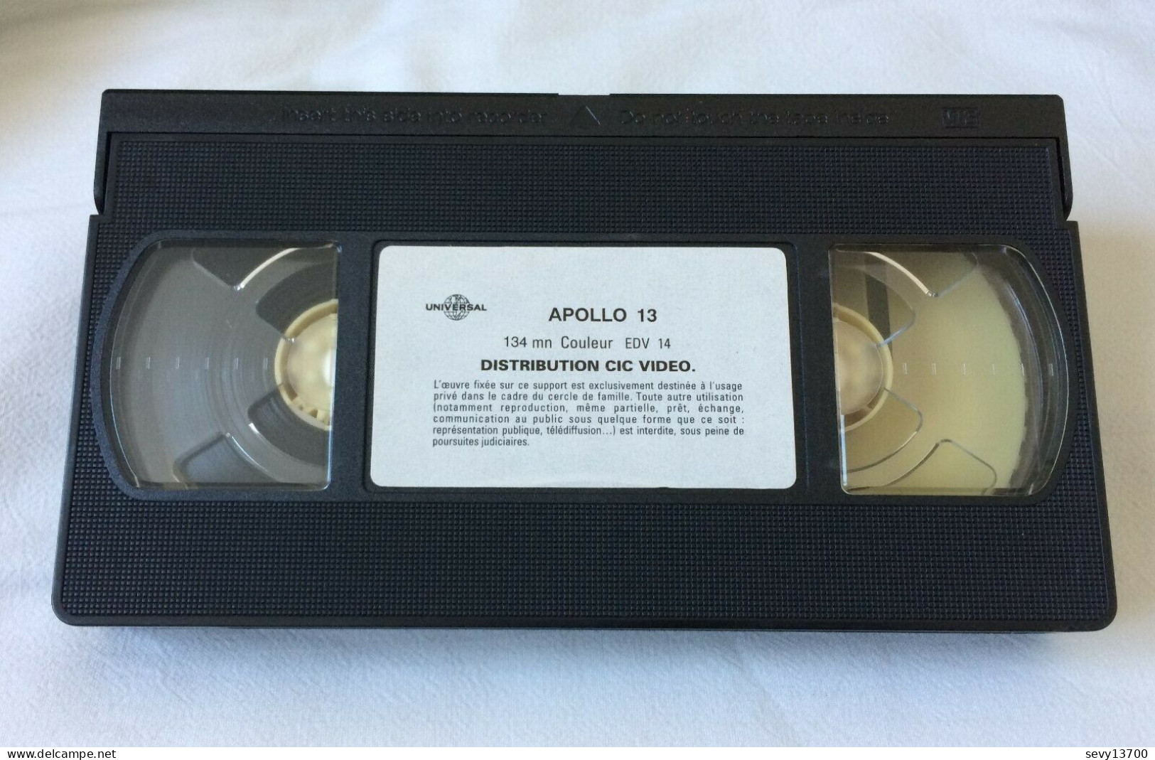 K7 VHS / Cassette Vidéo - APOLLO 13 Film De RON HOWARD - T.HANKS / K.BACON... - Acción, Aventura
