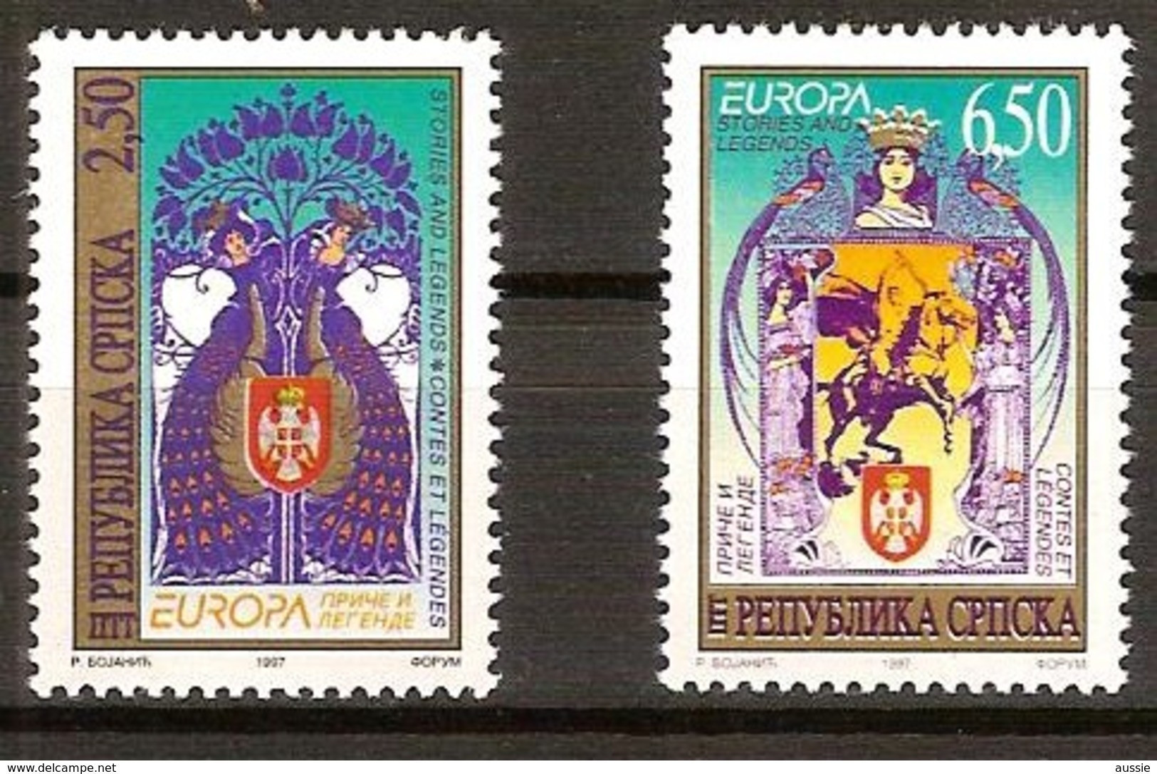 Cept 1997 Bosnie-Herzégovine Rép Serbe Pale Yvertn° 69-70 *** MNH Cote 15,00 Euro - 1997
