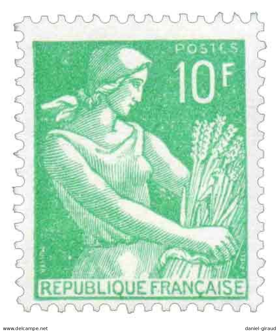 France 1959 N°YT 1115A VLH* Moissonneuse - Unused Stamps