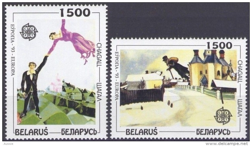 CEPT 1993 Biélorussie Wit-Rusland Belarus Yvertn° 56-57 *** MNH  Chagall - 1993