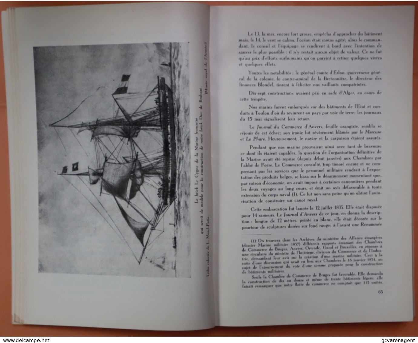 LES ANCETRES DE NOTRE FORCE NAVAL , LOUIS LECONTE 1952 - BON ETAT - 664 PAGES ,24 X 16 X 4 CM  ZIE AFBEELDINGEN - Barche