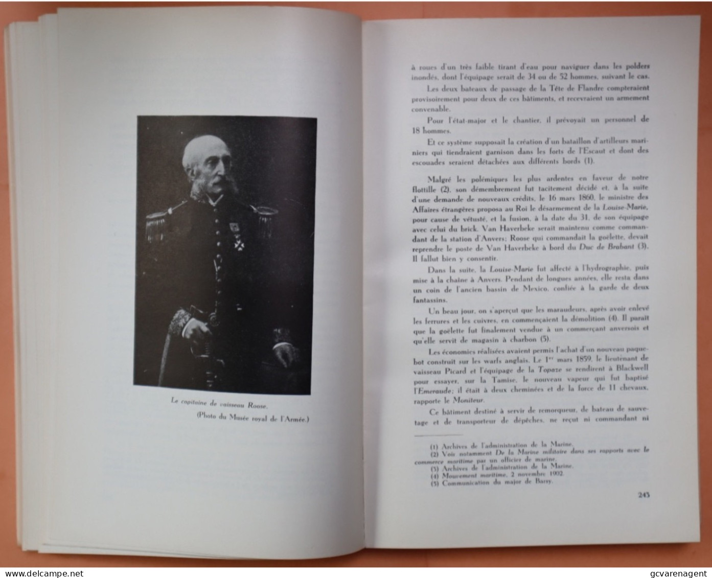 LES ANCETRES DE NOTRE FORCE NAVAL , LOUIS LECONTE 1952 - BON ETAT - 664 PAGES ,24 X 16 X 4 CM  ZIE AFBEELDINGEN - Boten
