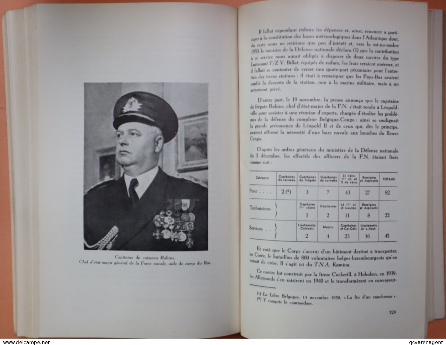 LES ANCETRES DE NOTRE FORCE NAVAL , LOUIS LECONTE 1952 - BON ETAT - 664 PAGES ,24 X 16 X 4 CM  ZIE AFBEELDINGEN - Schiffe