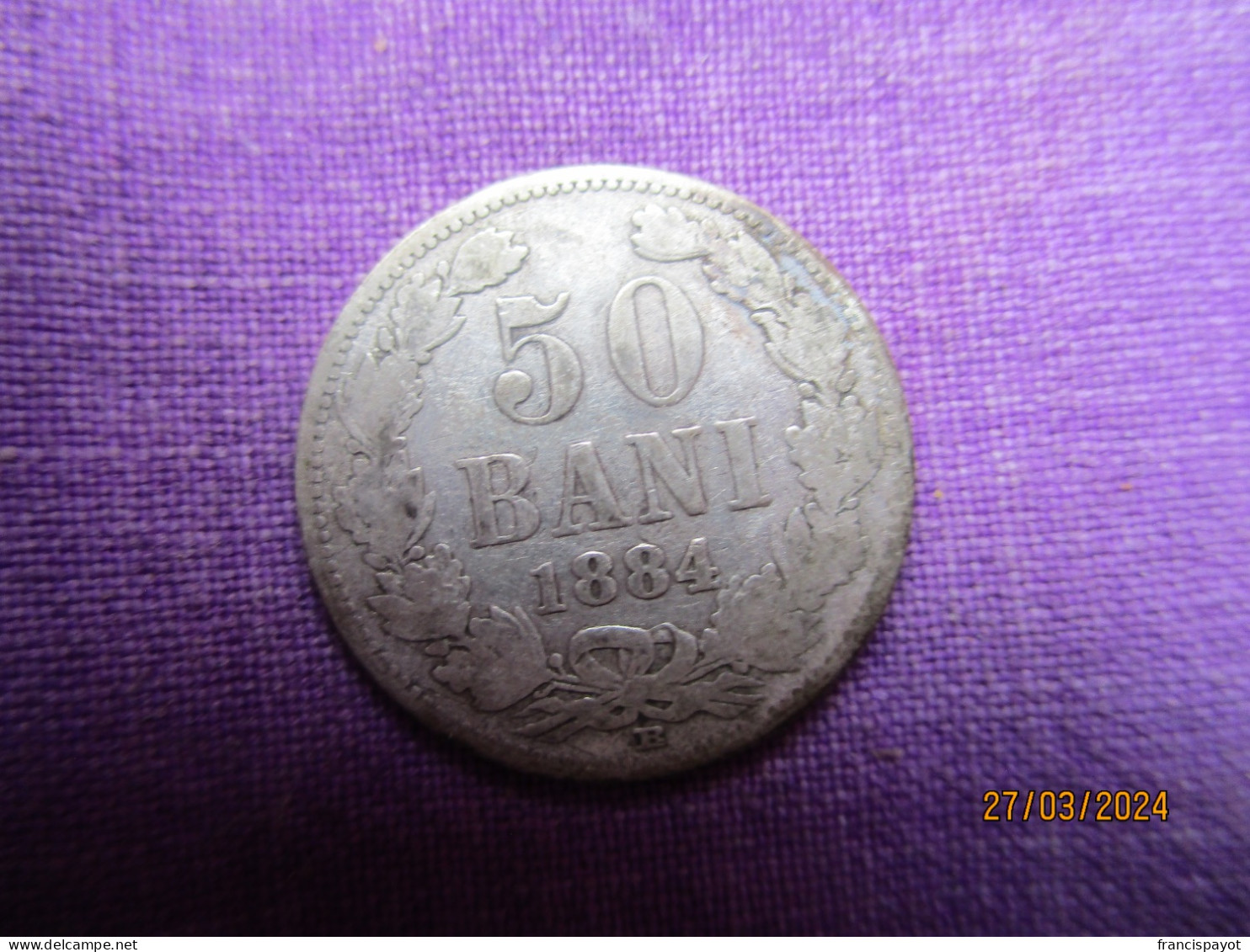 Romania: 50 Bani 1884 (rare) - Romania